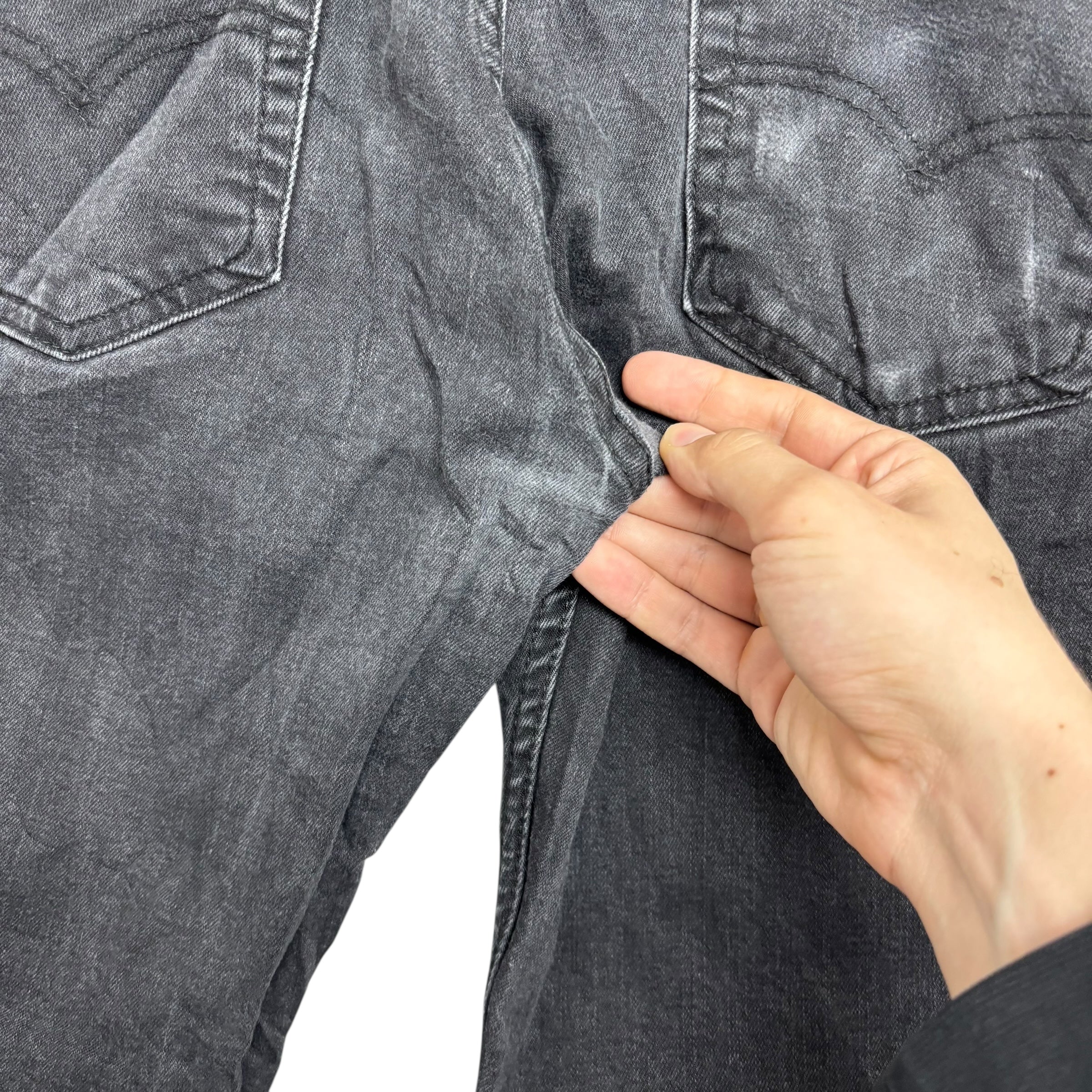 Levis 511 Jeans W31 L32 Mens Black Slim Fit Stretch Denim