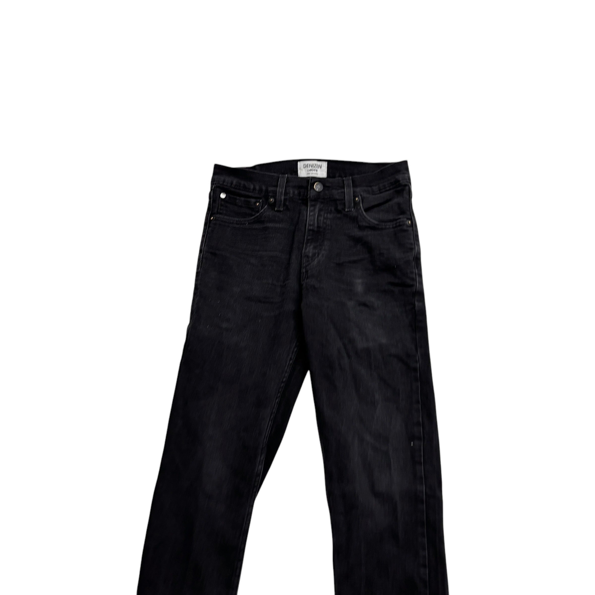 Levis Denizen Jeans W29 L32 Mens Black Skinny Fit Stretch Denim