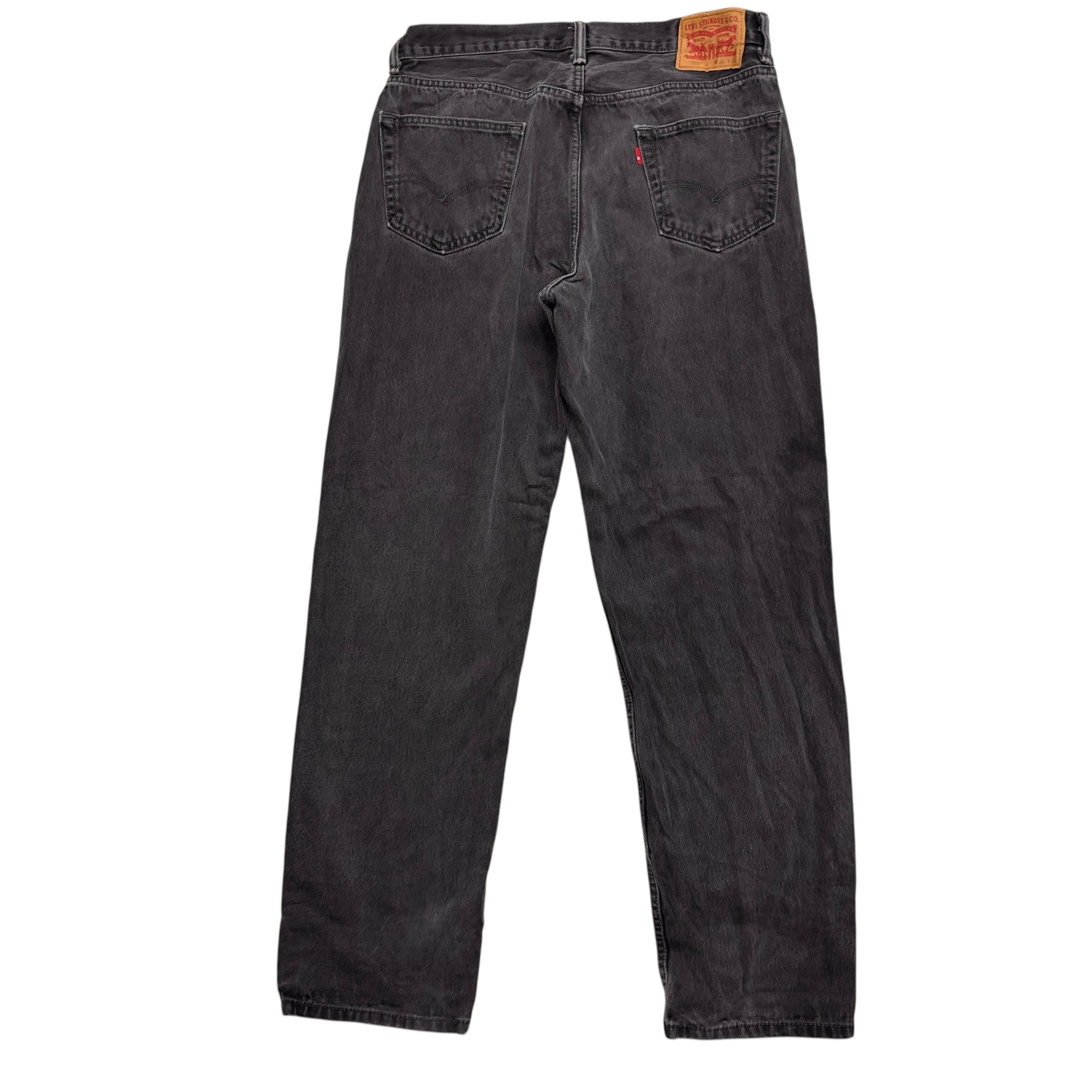 Levis 550 Jeans W36 L34 Mens Black Relaxed Straight Fit Baggy Denim