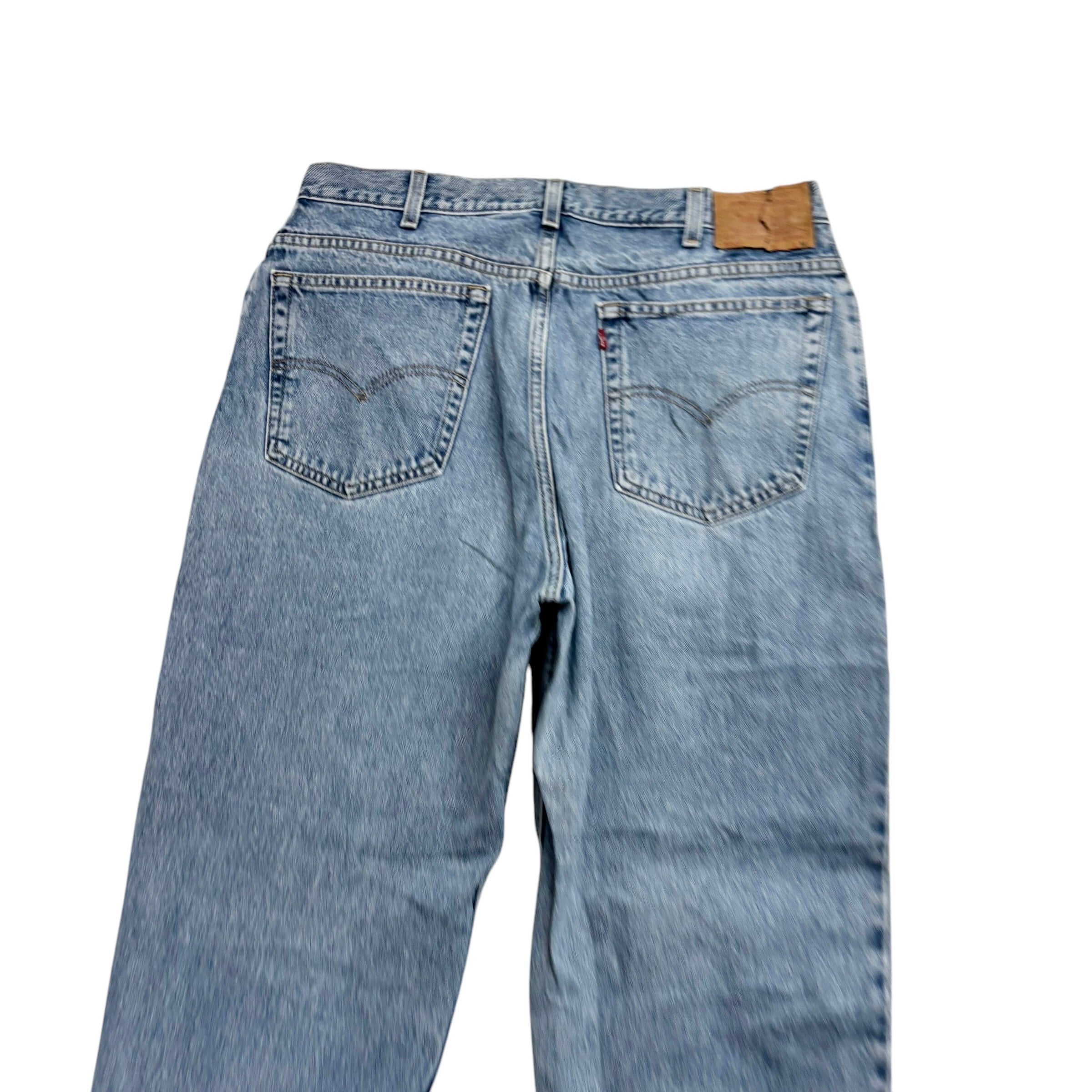 Levis 550 Jeans W36 L31 Womens Light Blue Relaxed Taper Mom Vintage Denim