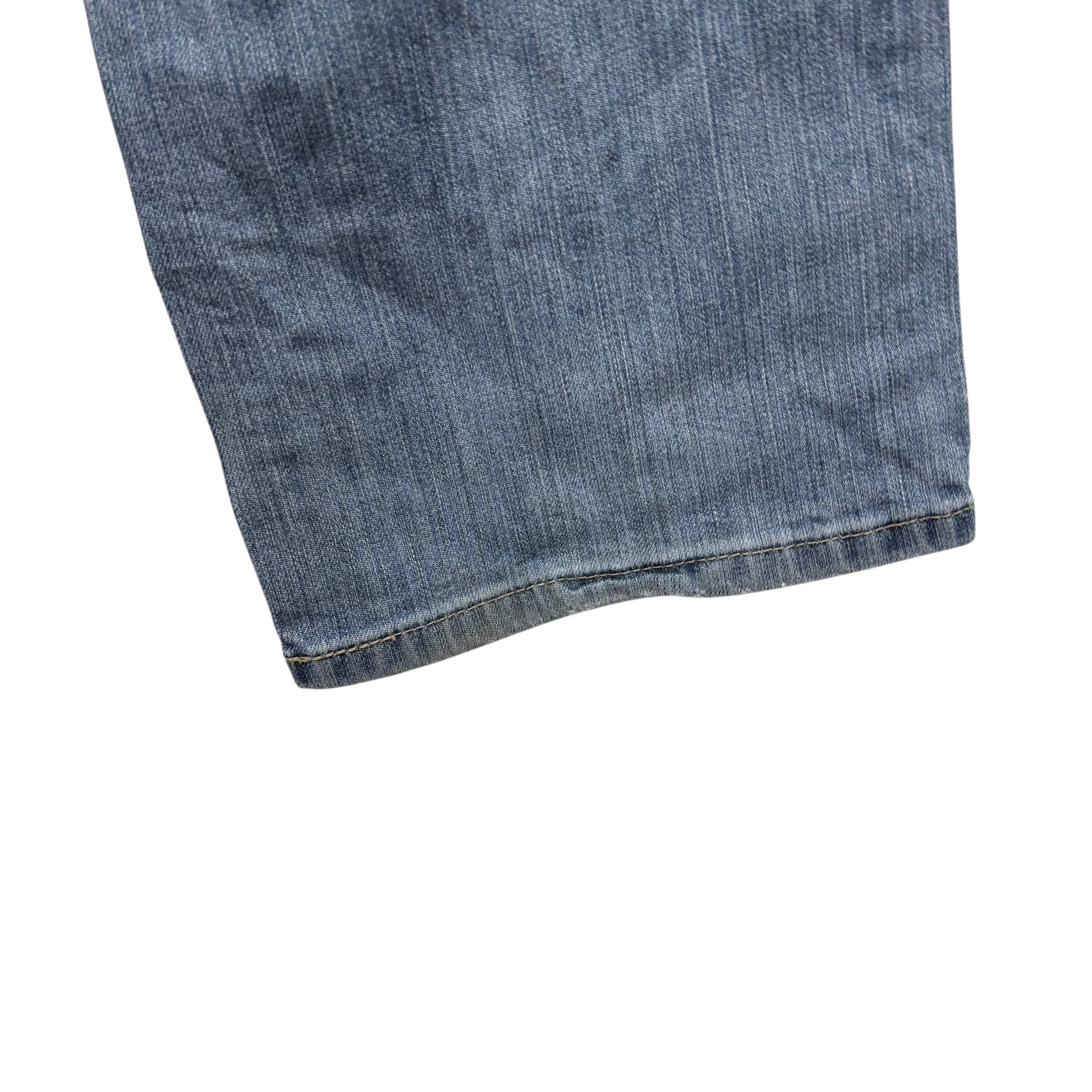 Levis Signature Jeans W34 L34 Mens Mid Blue Regular Straight Fit Denim