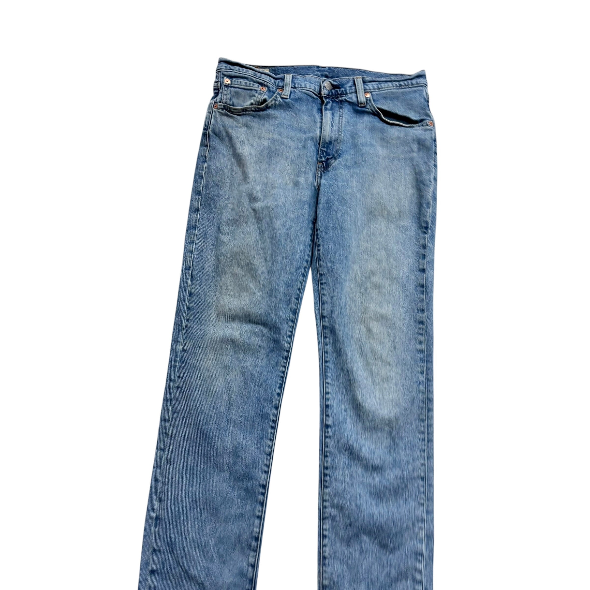 Levis 541 Jeans W32 L31 Mens Mid Blue Athletic Tapered Fit Stretch Denim (F)