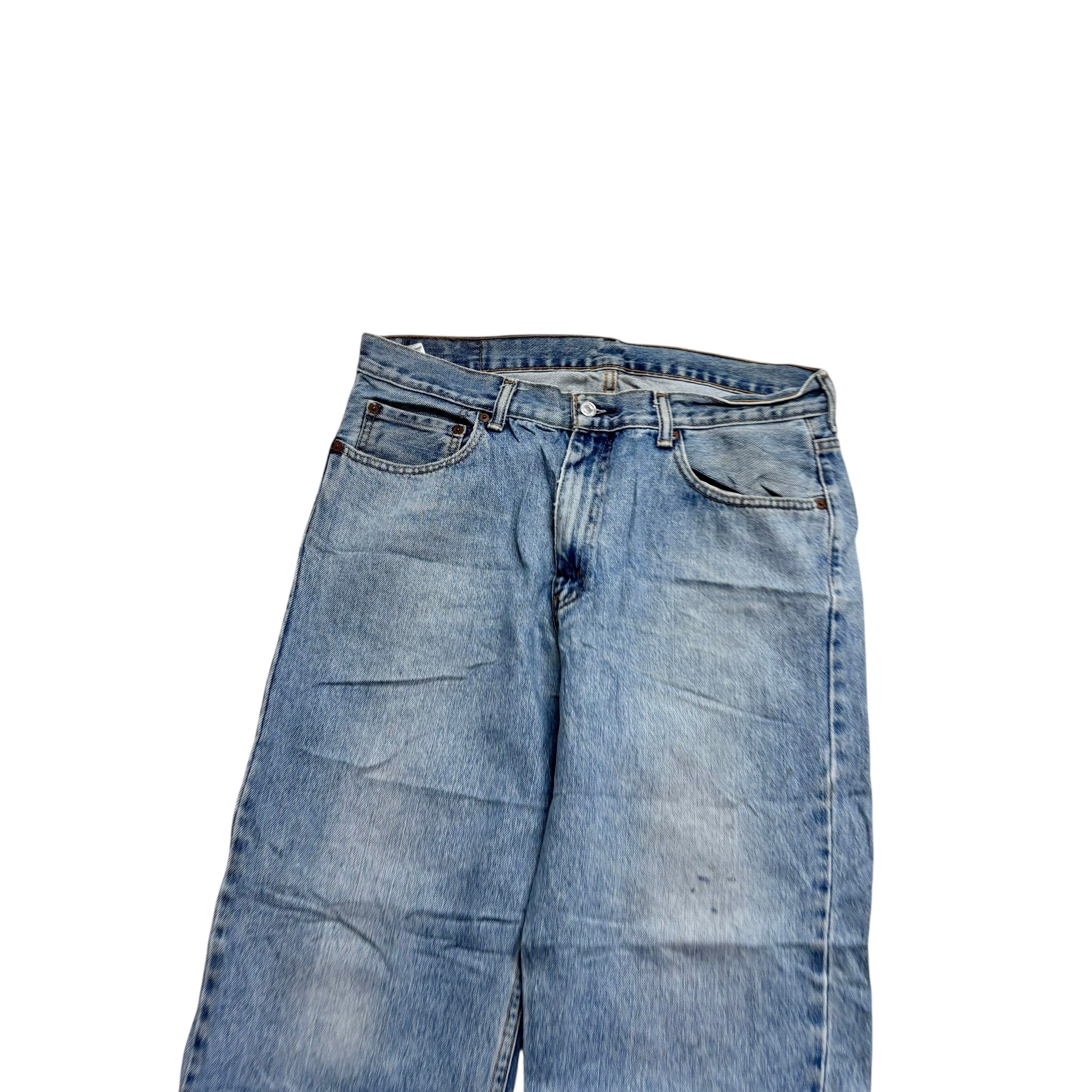 Levis 550 Jeans W34 L30 Mens Light Blue Baggy Relaxed Straight Vintage Denim (F)