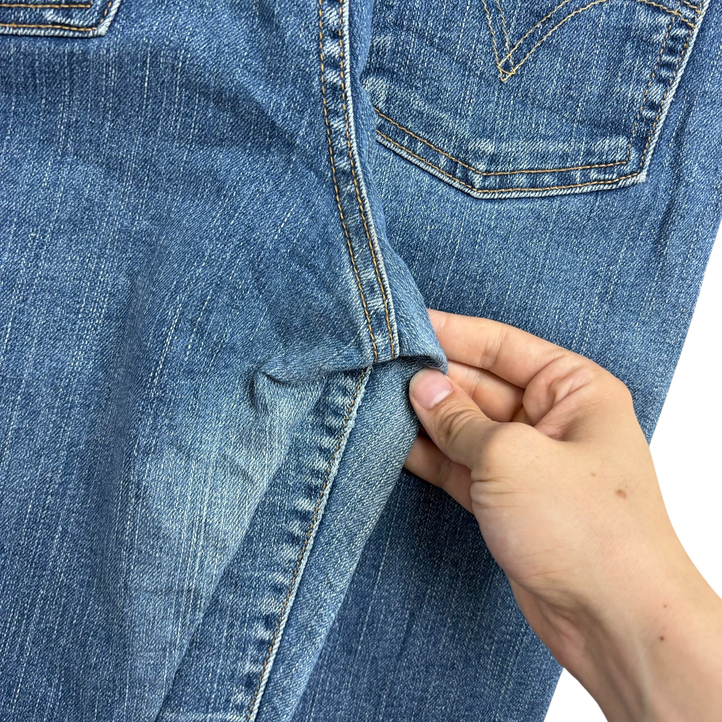 Levis 512 Jeans W27 L31 Womens Mid Blue Slim Taper Fit Stretch