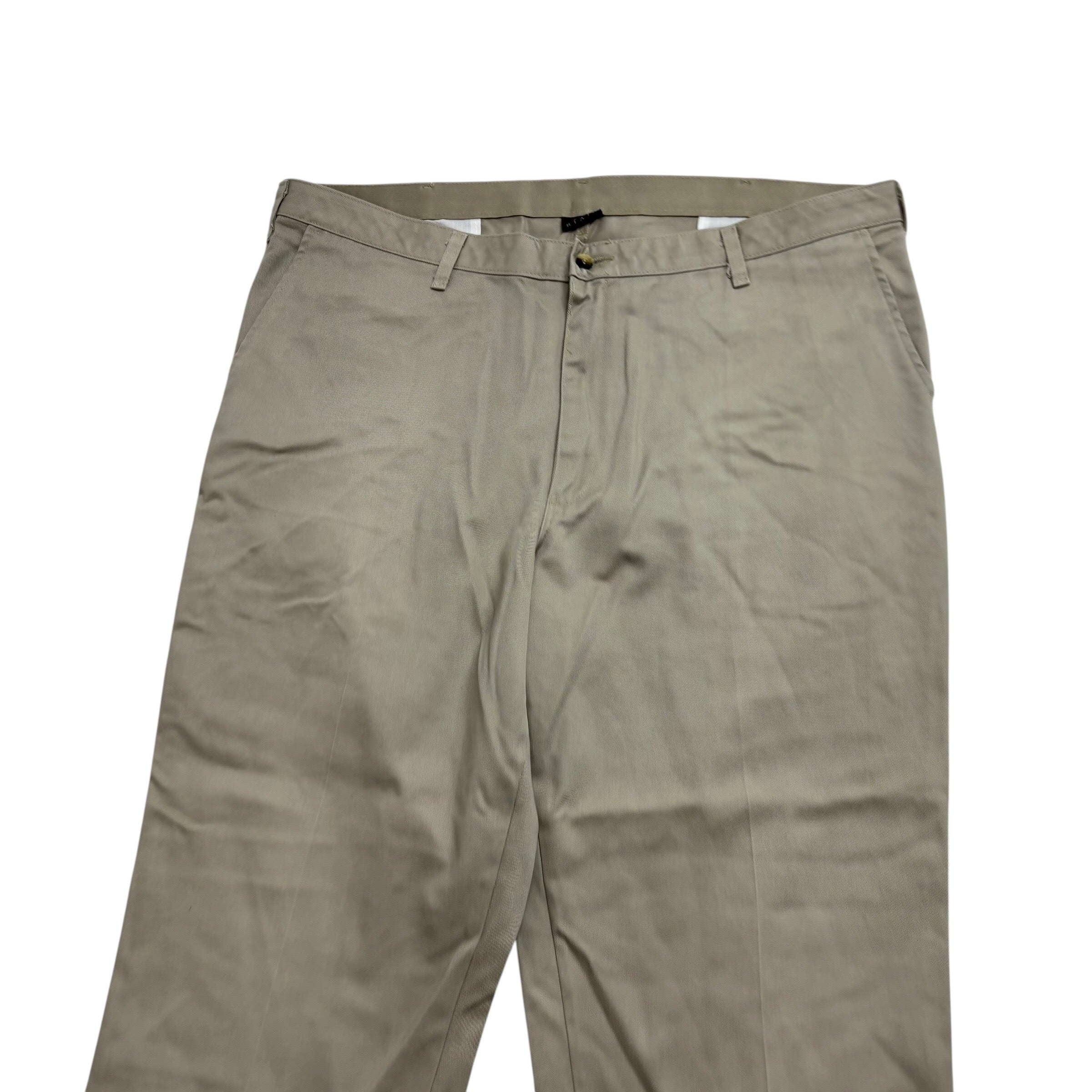 Wrangler Trousers W40 L30 Mens Beige Relaxed Straight Fit Vintage Pants (E)