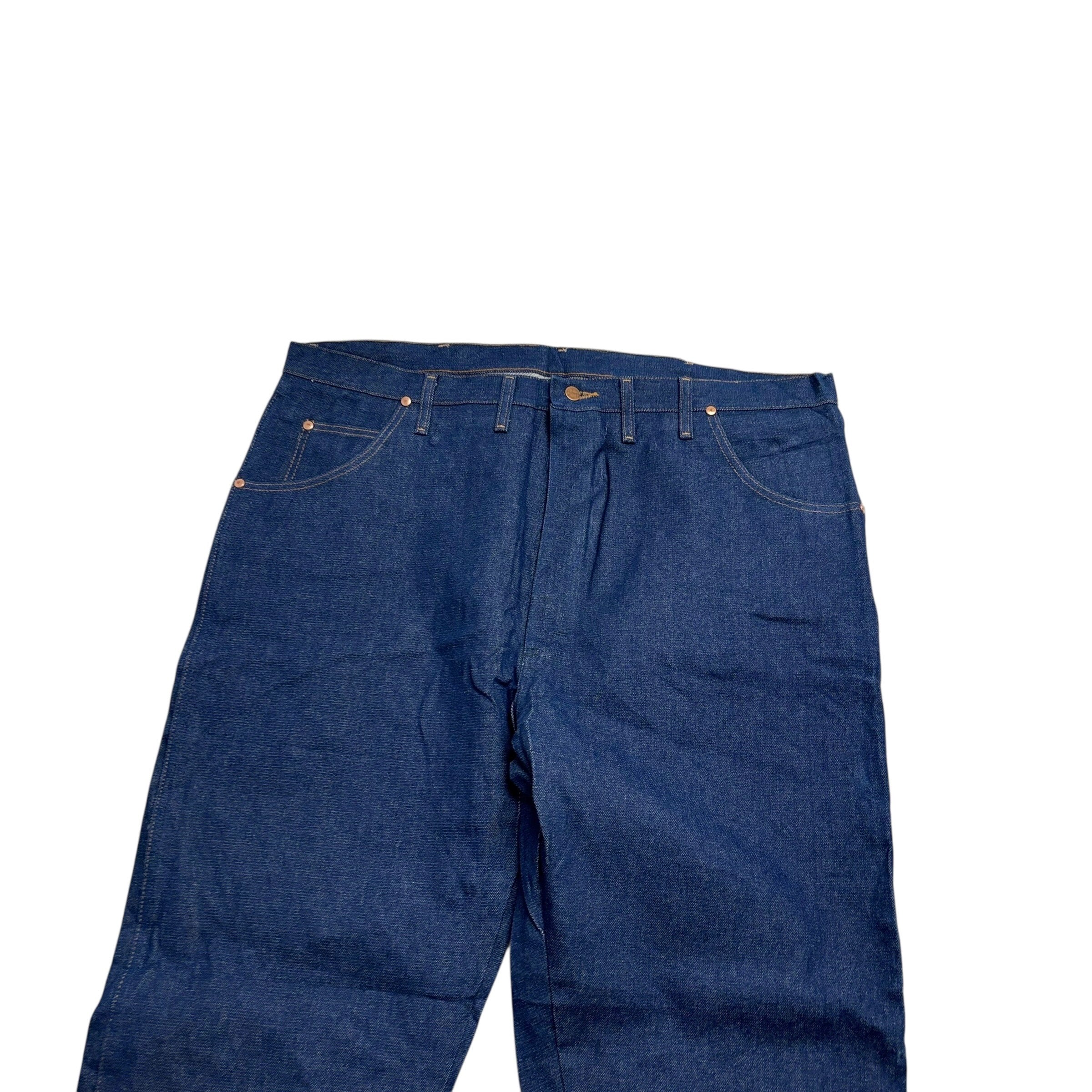 Wrangler Jeans Cowboy Cut W44 L35 Mens Dark Blue 31MWZ Original Fit Denim (E)