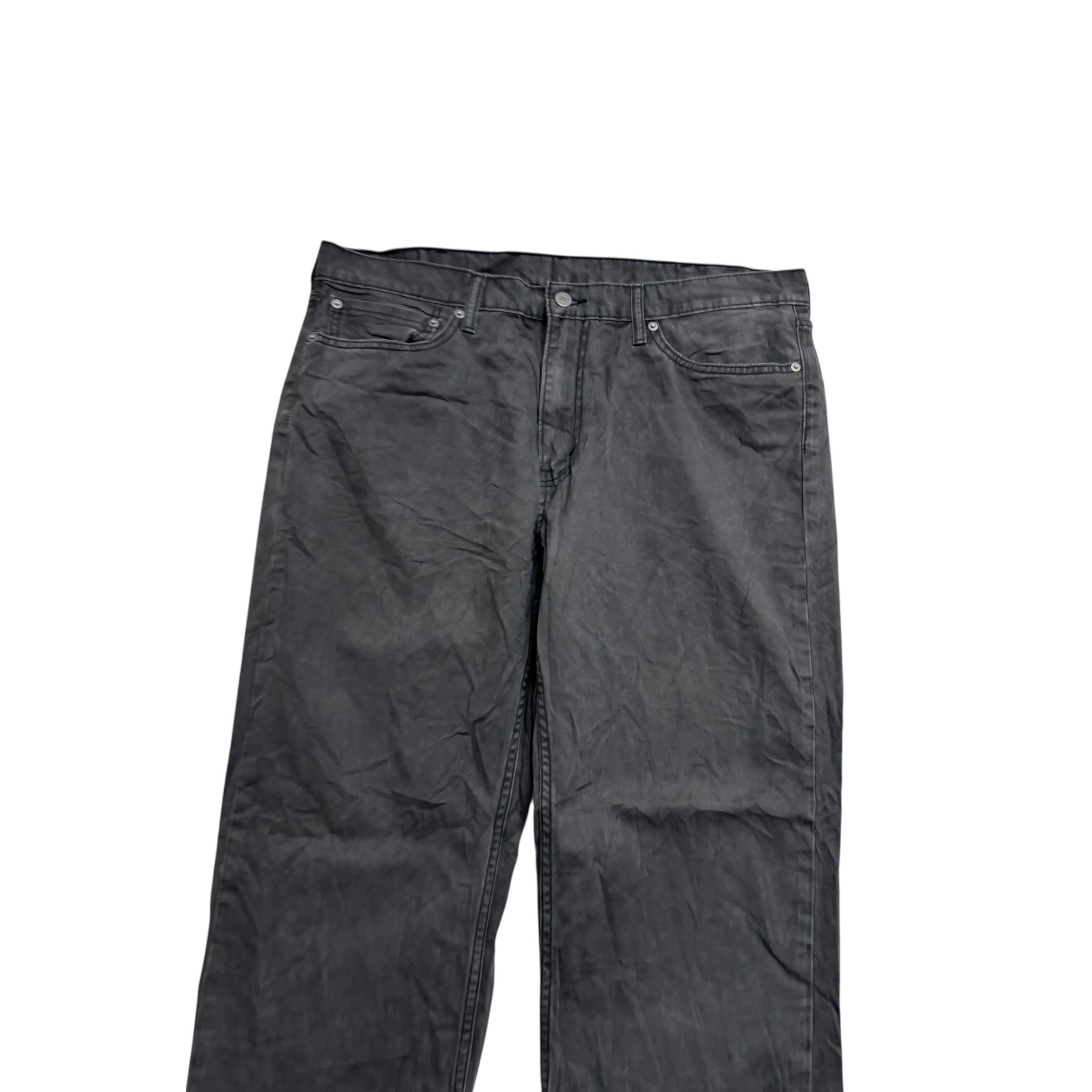 Levis 514 Trousers W38 L32 Mens Grey Regular Straight Fit Pants