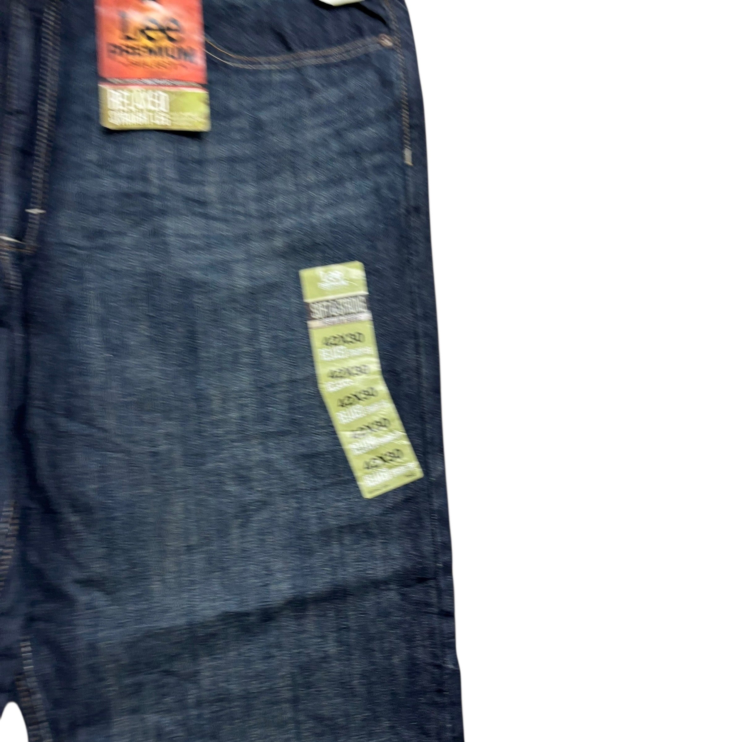 Lee Jeans W42 L30 Mens Dark Blue Baggy Relaxed Straight Fit Vintage Denim (E)