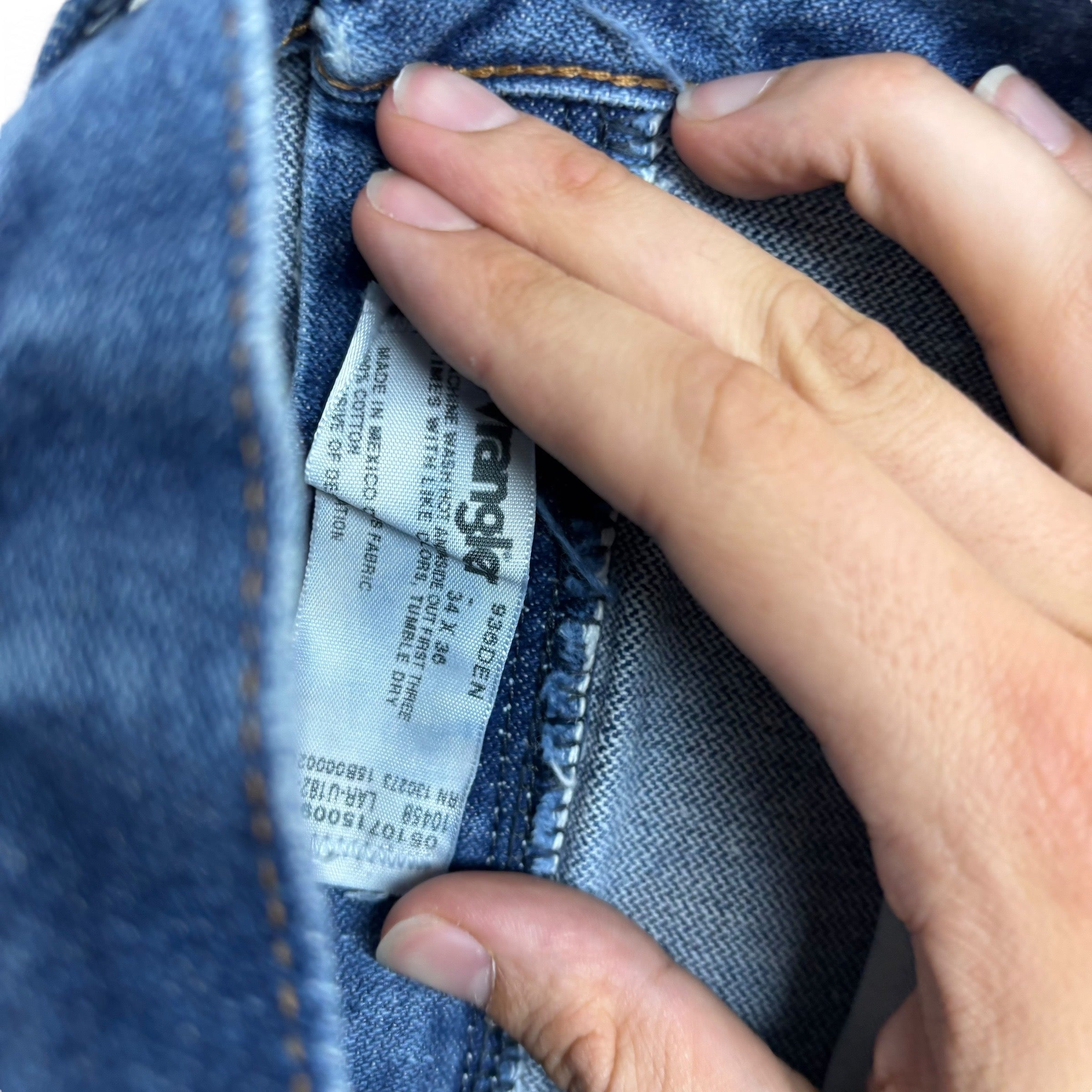 Wrangler Jeans Cowboy Cut W32 L36 Mens Mid Blue 936 Slim Fit Denim