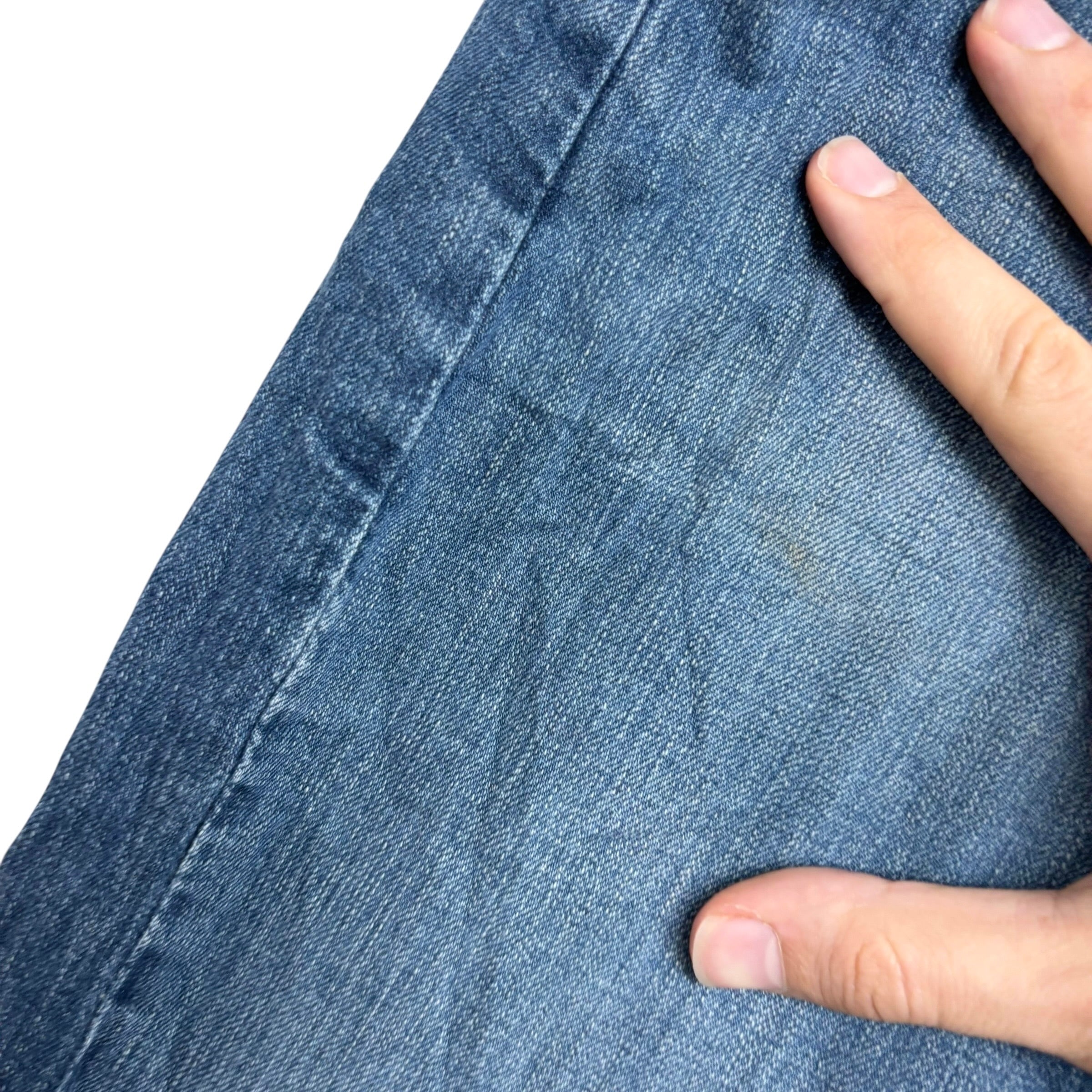 Levis 513 Jeans W32 L32 Mens Mid Blue Slim Straight Fit Stretch Denim