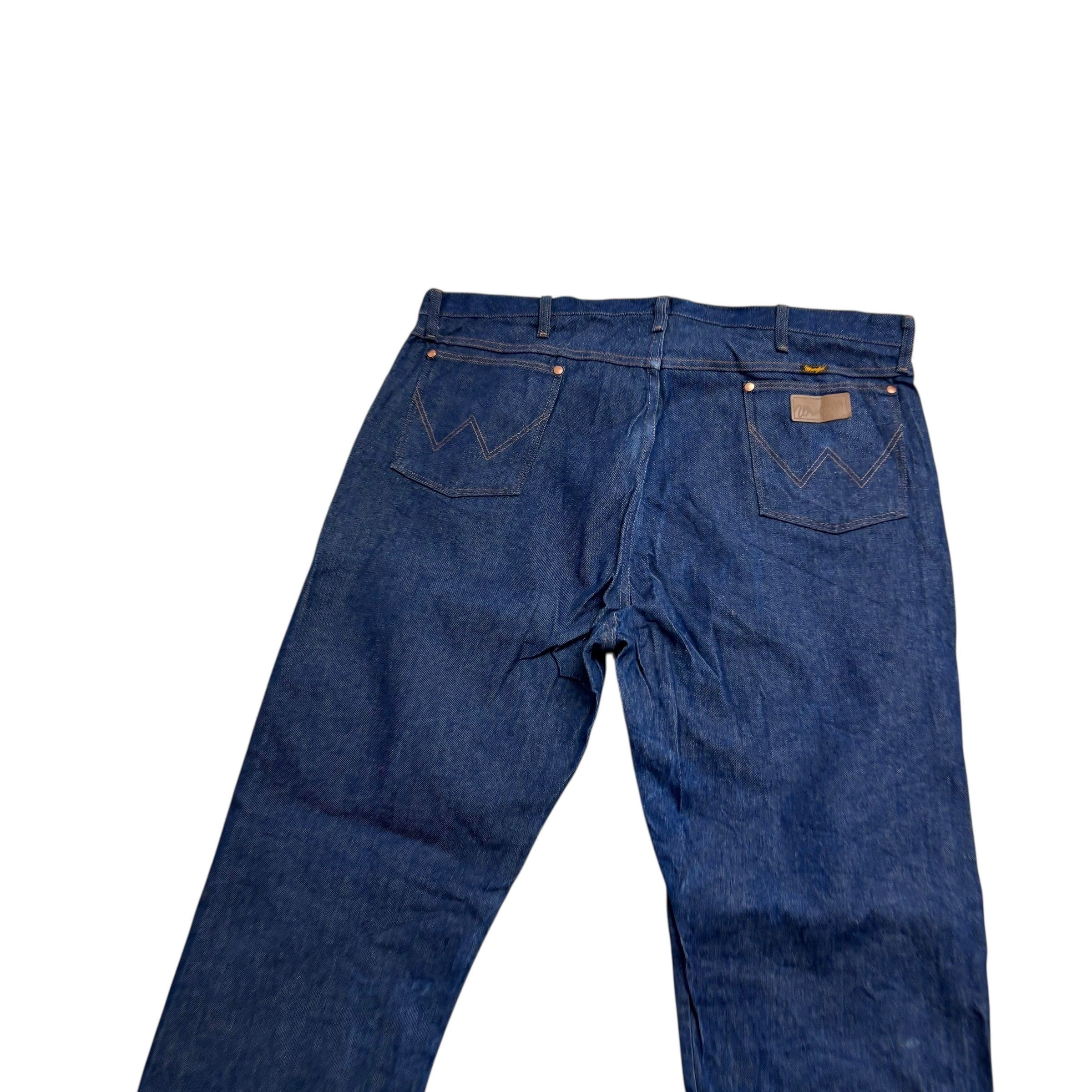 Wrangler Jeans Cowboy Cut W44 L35 Mens Dark Blue 13MWZ Original Fit Denim (E)