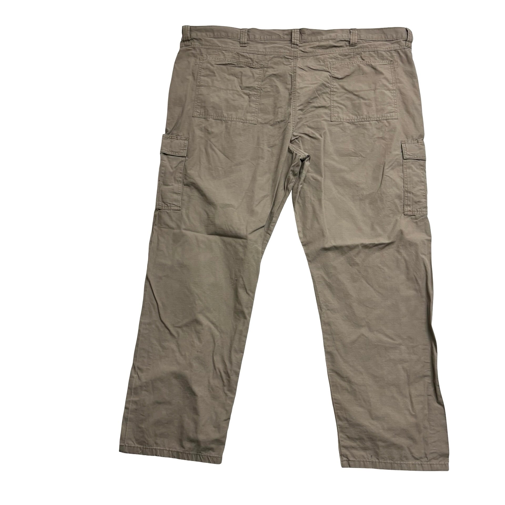 Wrangler Cargo Trousers W50 L32 Mens Brown Relaxed Straight Fit Pants (E)