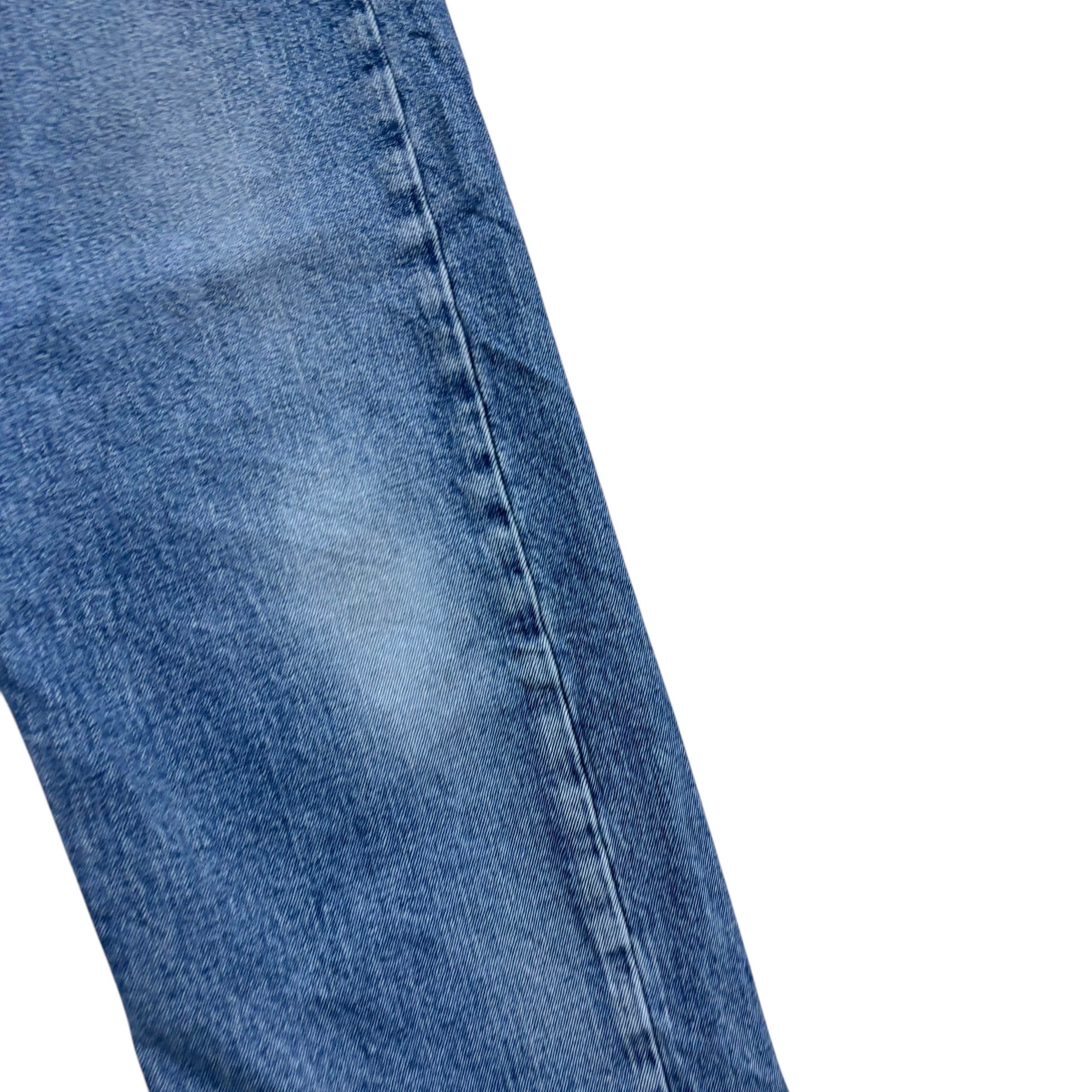 Levis 505 Jeans W32 L29 Mens Mid Blue Regular Straight Fit Stretch Denim