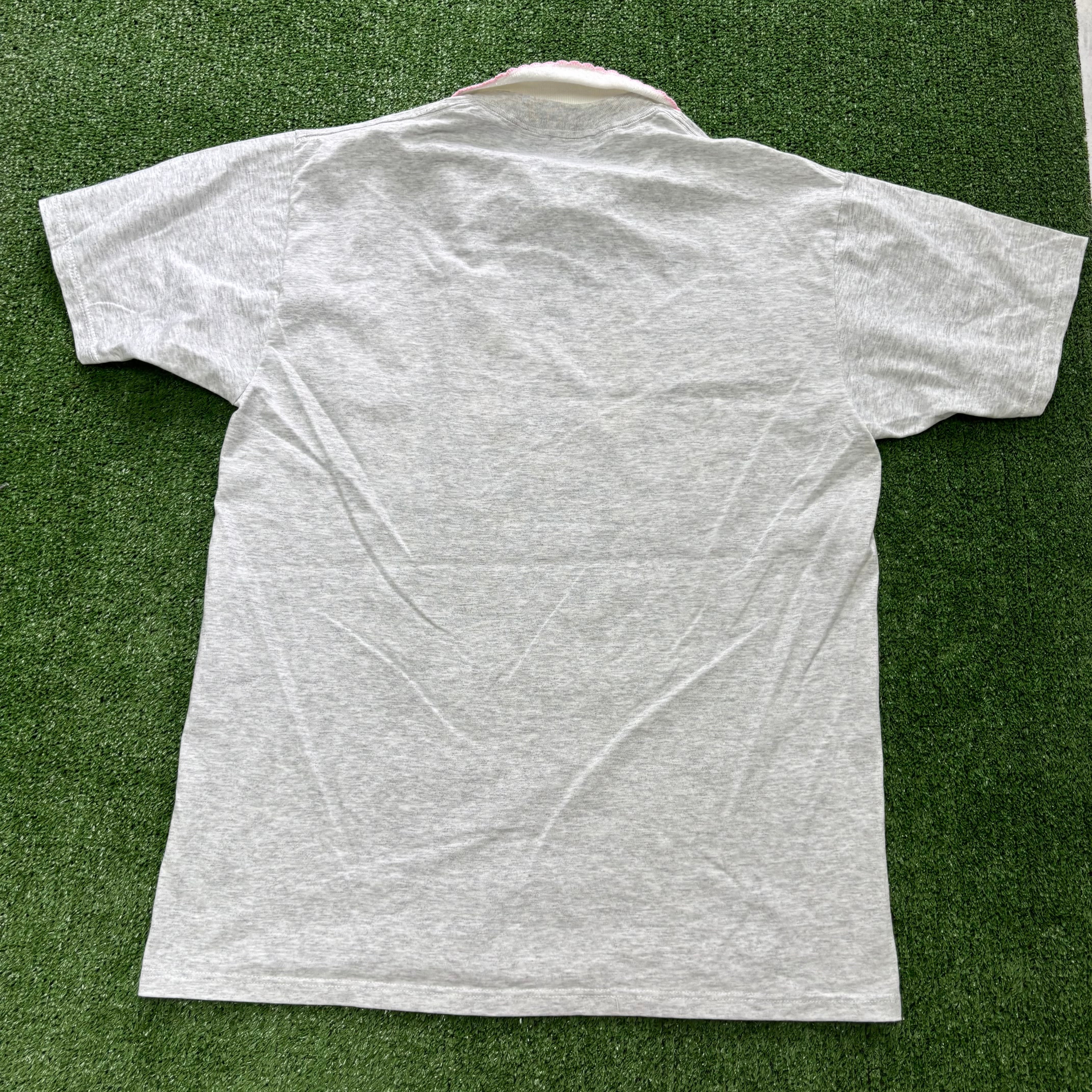 Vintage T Shirt Mens Large Grey Cottagecore Fairy Graphic Print 90s (E)
