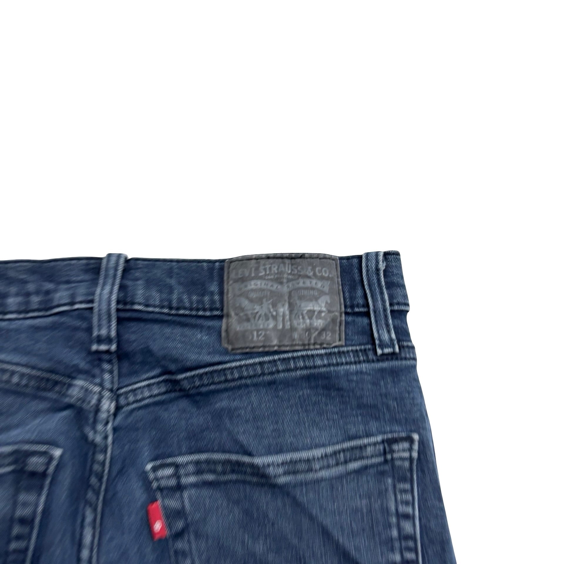 Levis 512 Jeans W30 L31 Mens Navy Blue Slim Tapered Fit Stretch Denim (E)