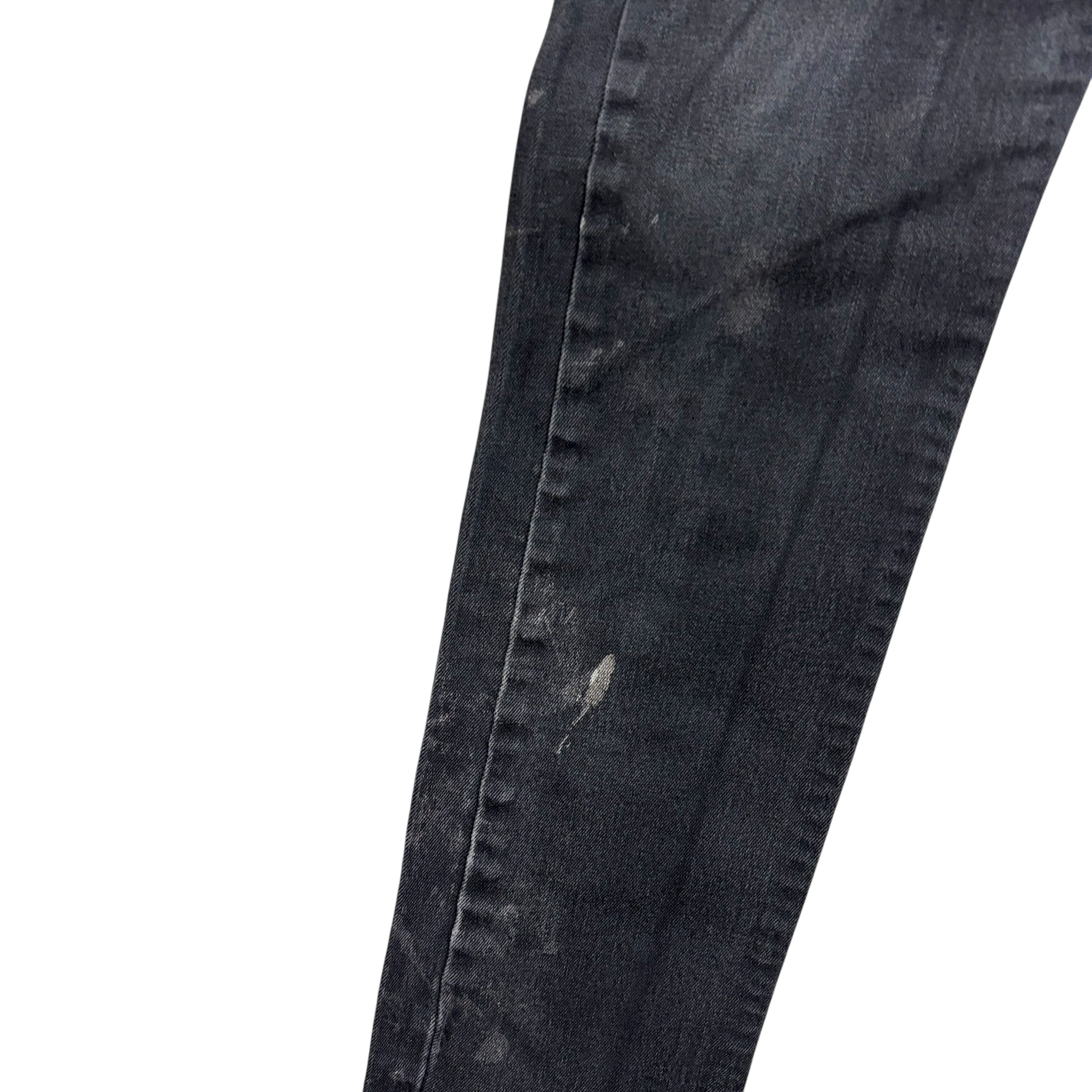 Levis 510 Jeans W30 L32 Mens Black Skinny Fit Stretch Denim (F)