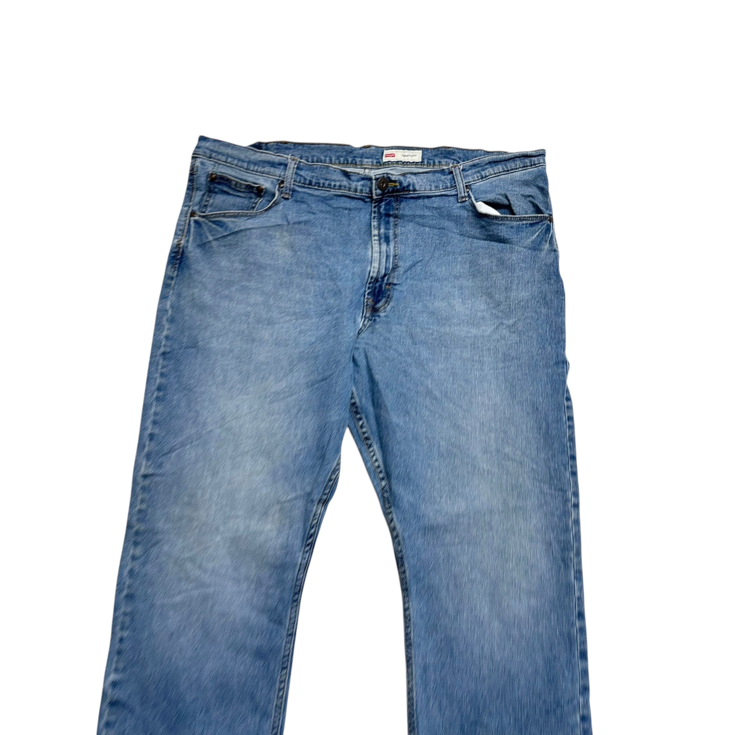 Wrangler Jeans W40 L30 Mens Light Blue Athletic Tapered Fit Stretch Denim