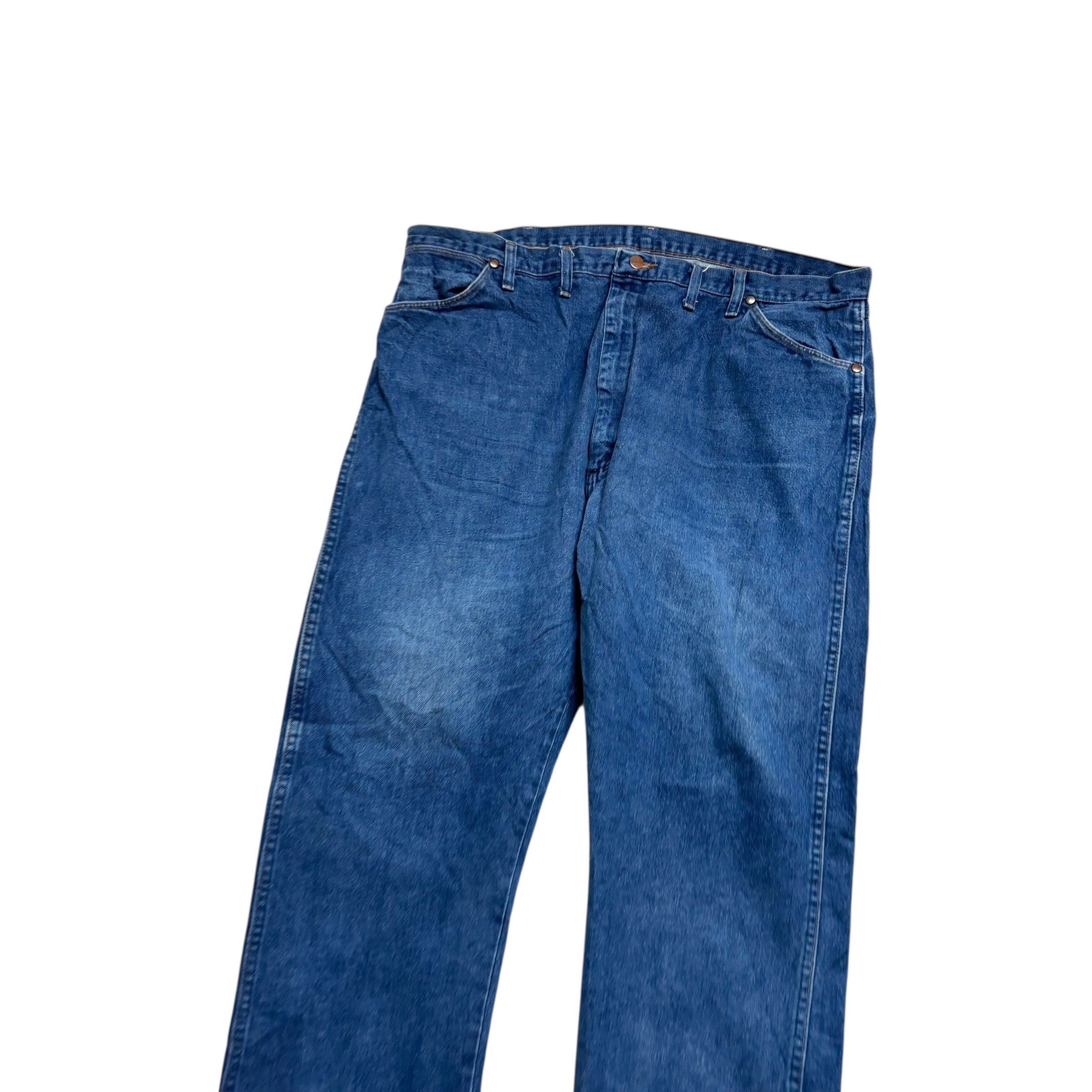 Wrangler Jeans Cowboy Cut W42 L34 Mens Mid Blue 13MWZ Original Fit Denim