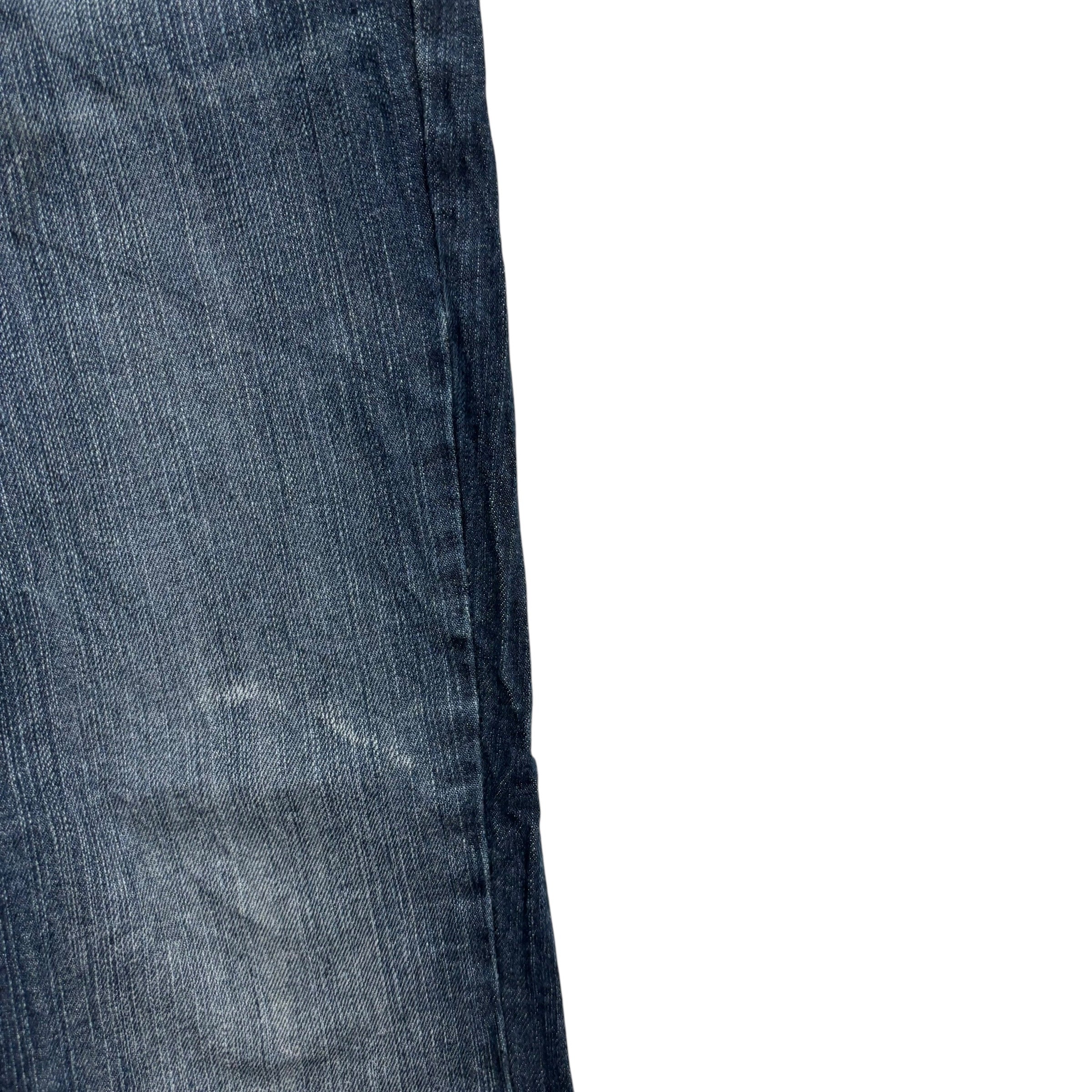 Levis Signature Jeans W34 L30 Mens Dark Blue Athletic Tapered Stretch Denim (E)