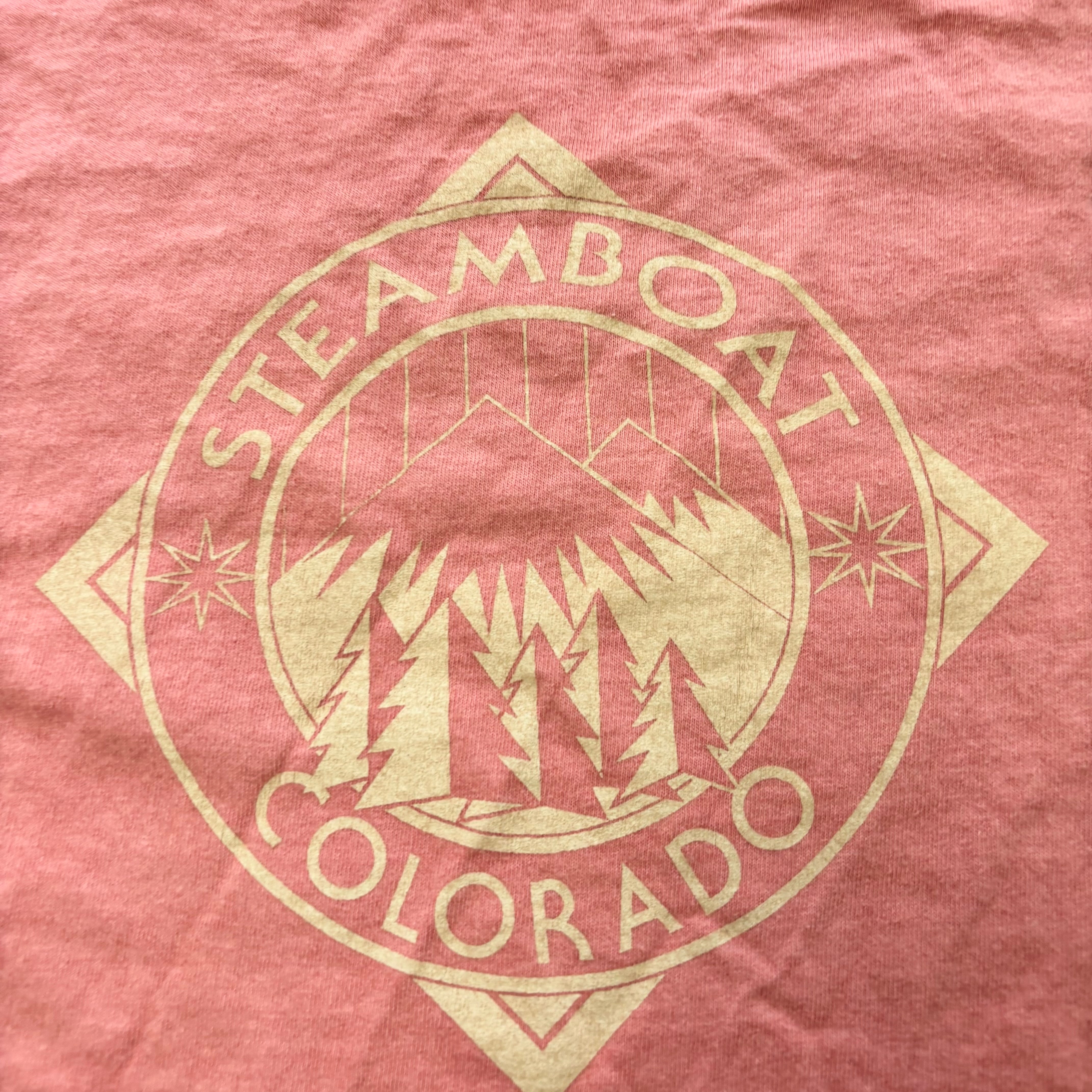 Vintage T Shirt Mens XL Pink Single Stitch Graphic Print 90s Tourist (E)