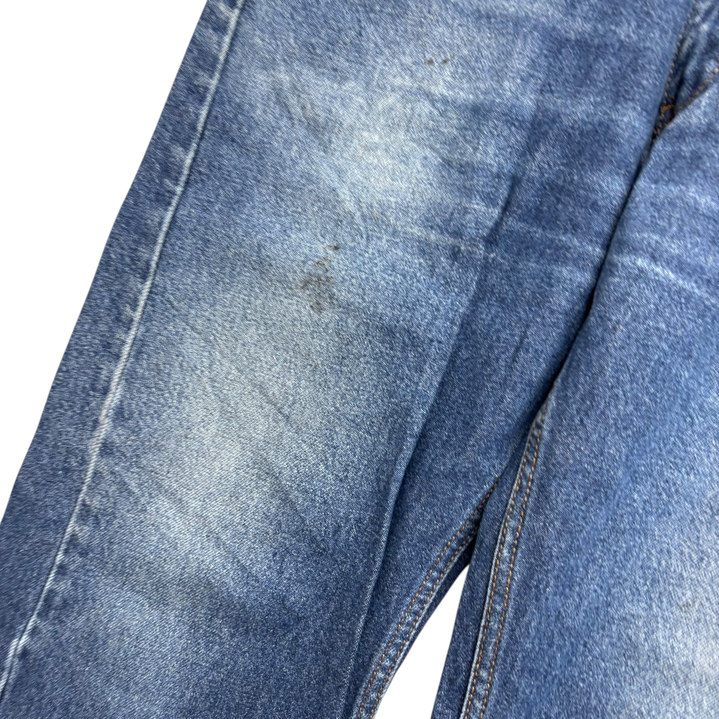 Levis 505 Jeans W36 L32 Mens Mid Blue Regular Straight Fit Vintage Denim