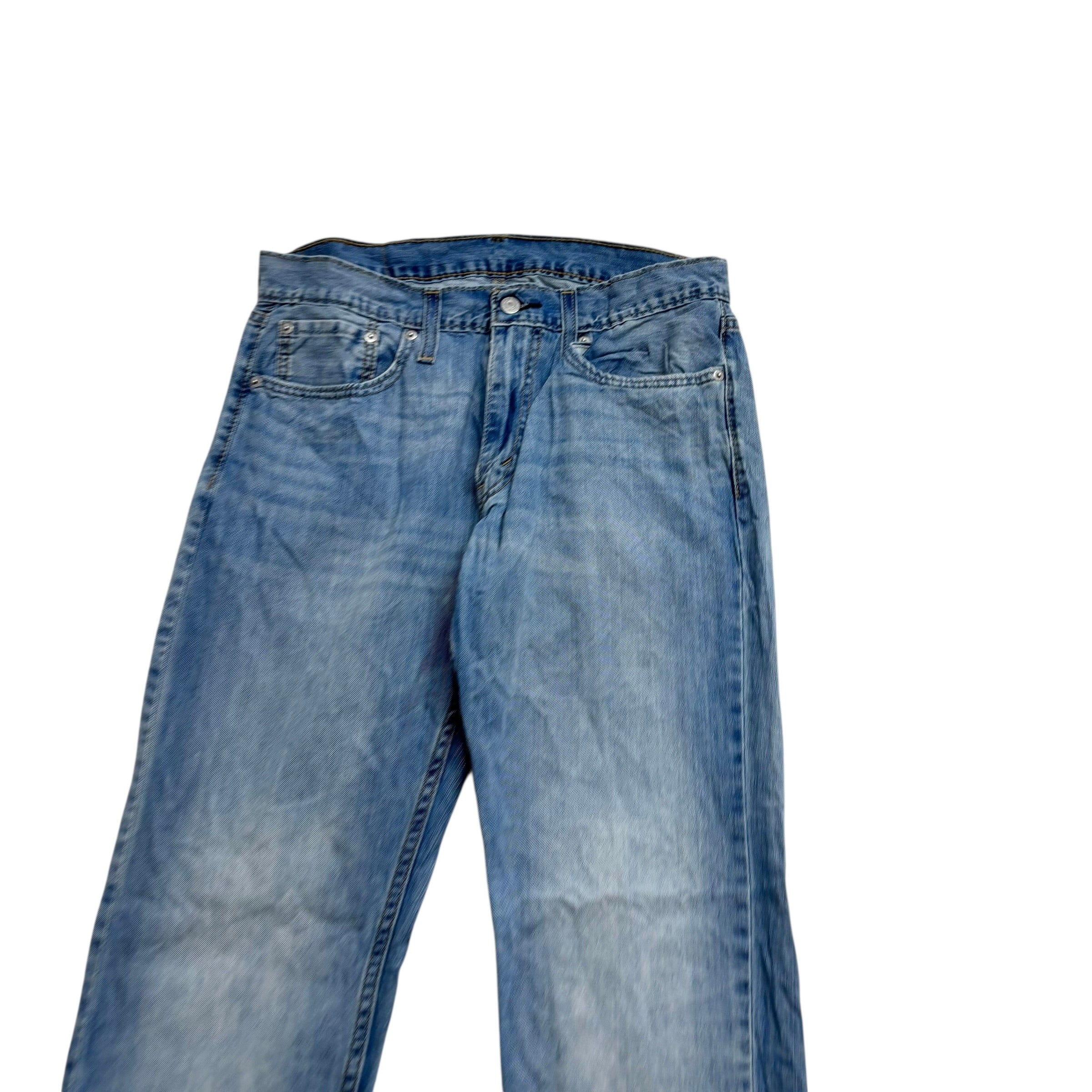 Levis 559 Jeans W33 L34 Mens Light Blue Relaxed Straight Fit Denim (E)