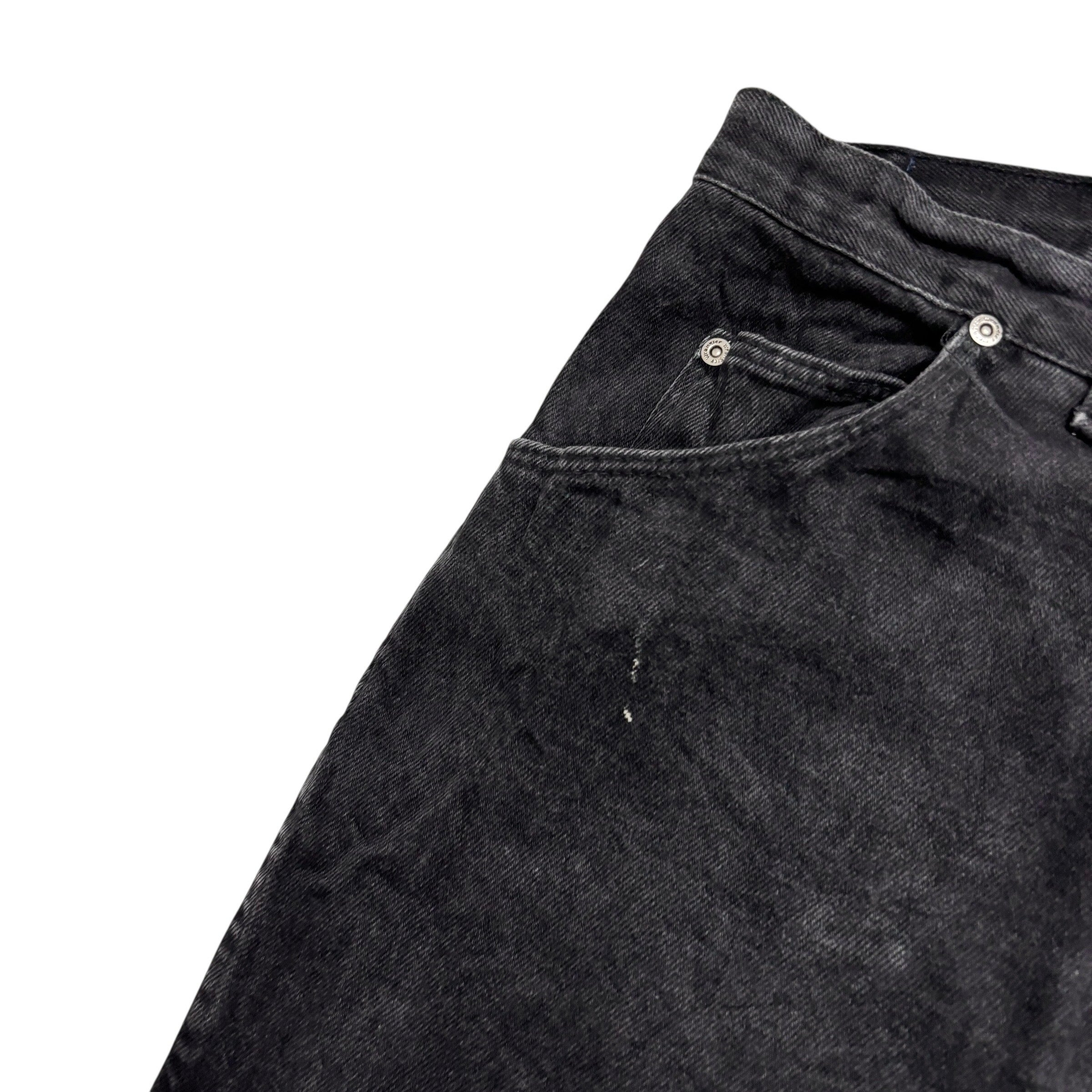 Wrangler Jeans W48 L31 Mens Black Relaxed Tapered Fit Vintage Denim