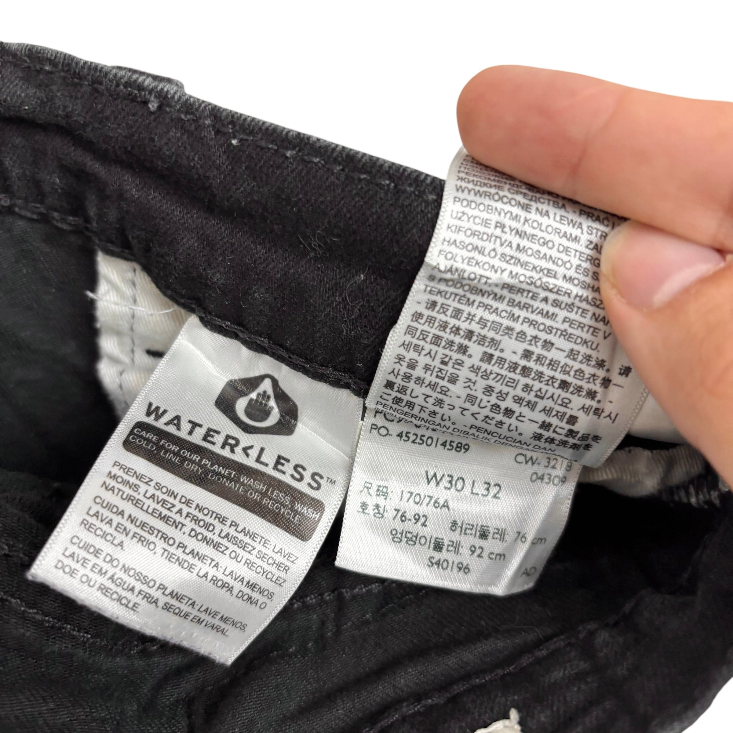 Levis 511 Jeans W30 L32 Mens Black Slim Fit Stretch Premium Denim