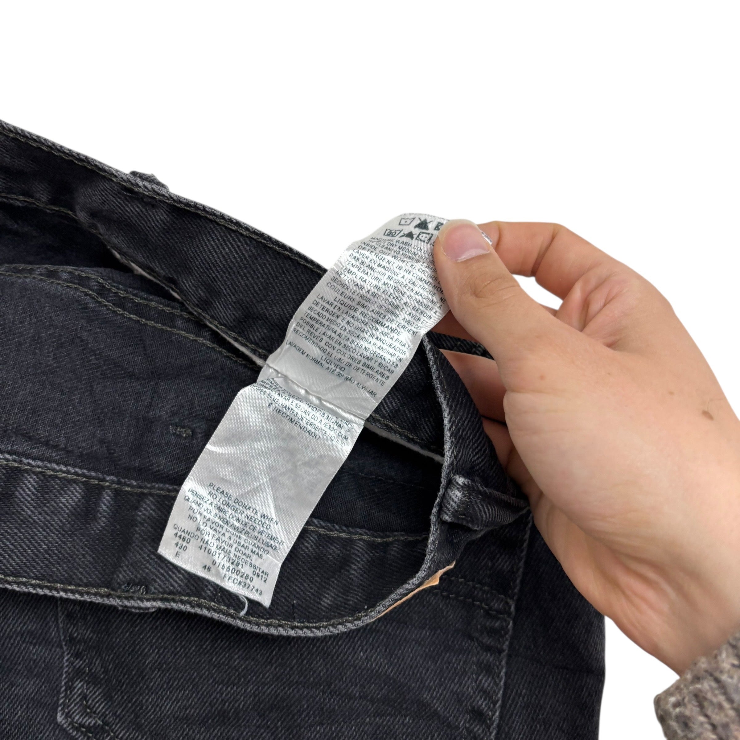 Levis 550 Jeans W40 L36 Mens Black Baggy Relaxed Straight Fit Vintage Denim