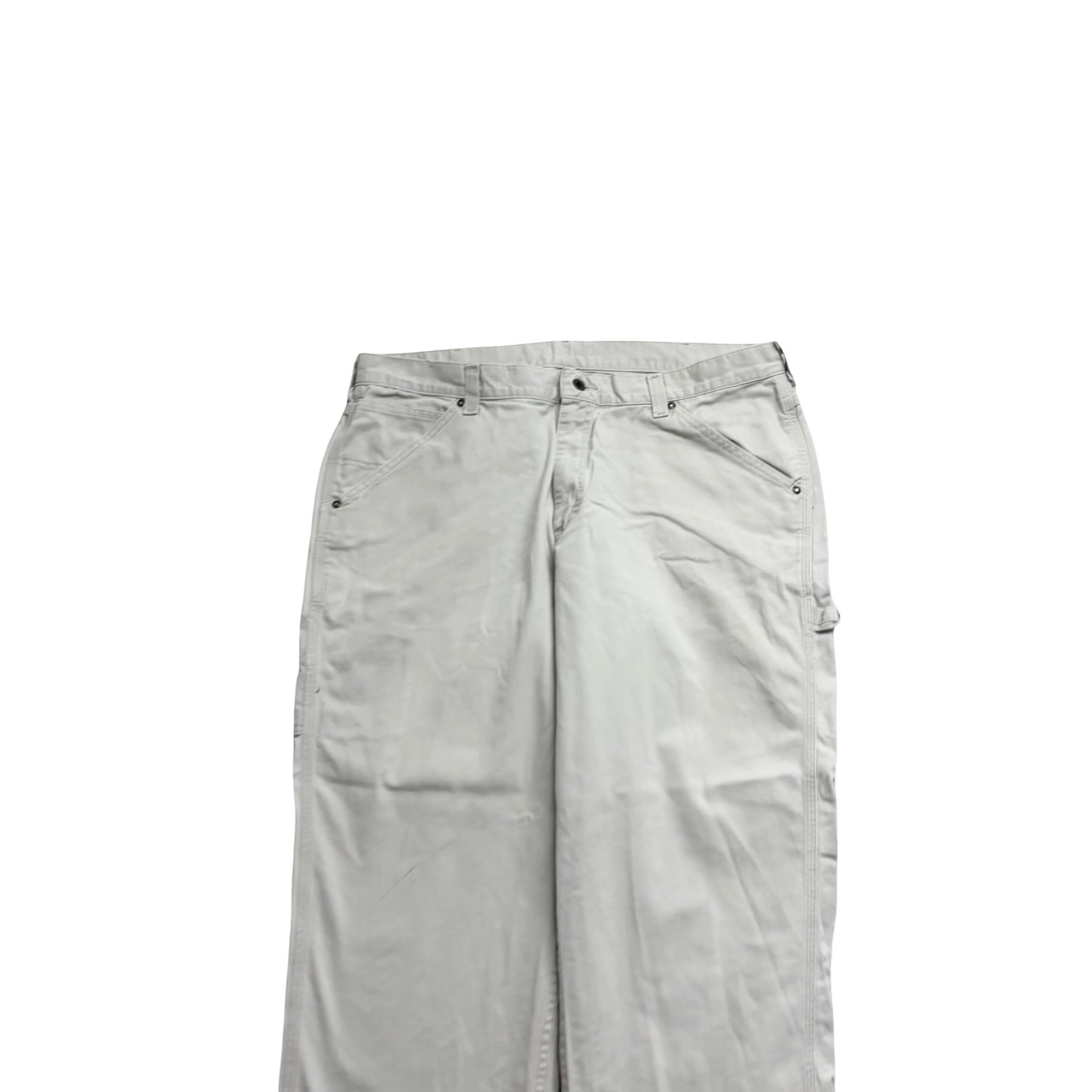 Lee Carpenter Trousers W40 L30 Mens Cream Relaxed Straight Fit Vintage