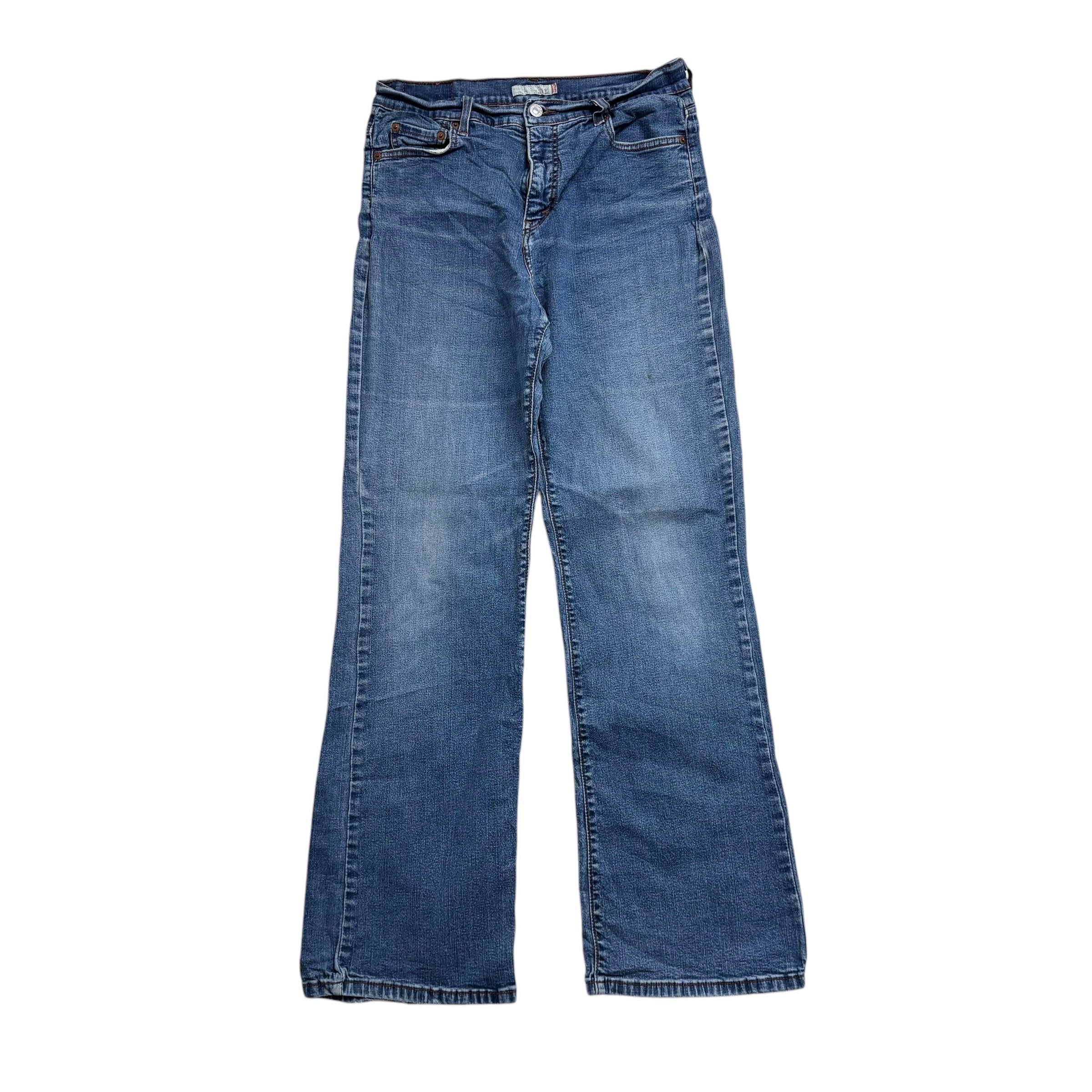 Levis 512 Jeans W30 L31 Womens Mid Blue Slimming Bootcut Fit Stretch Denim