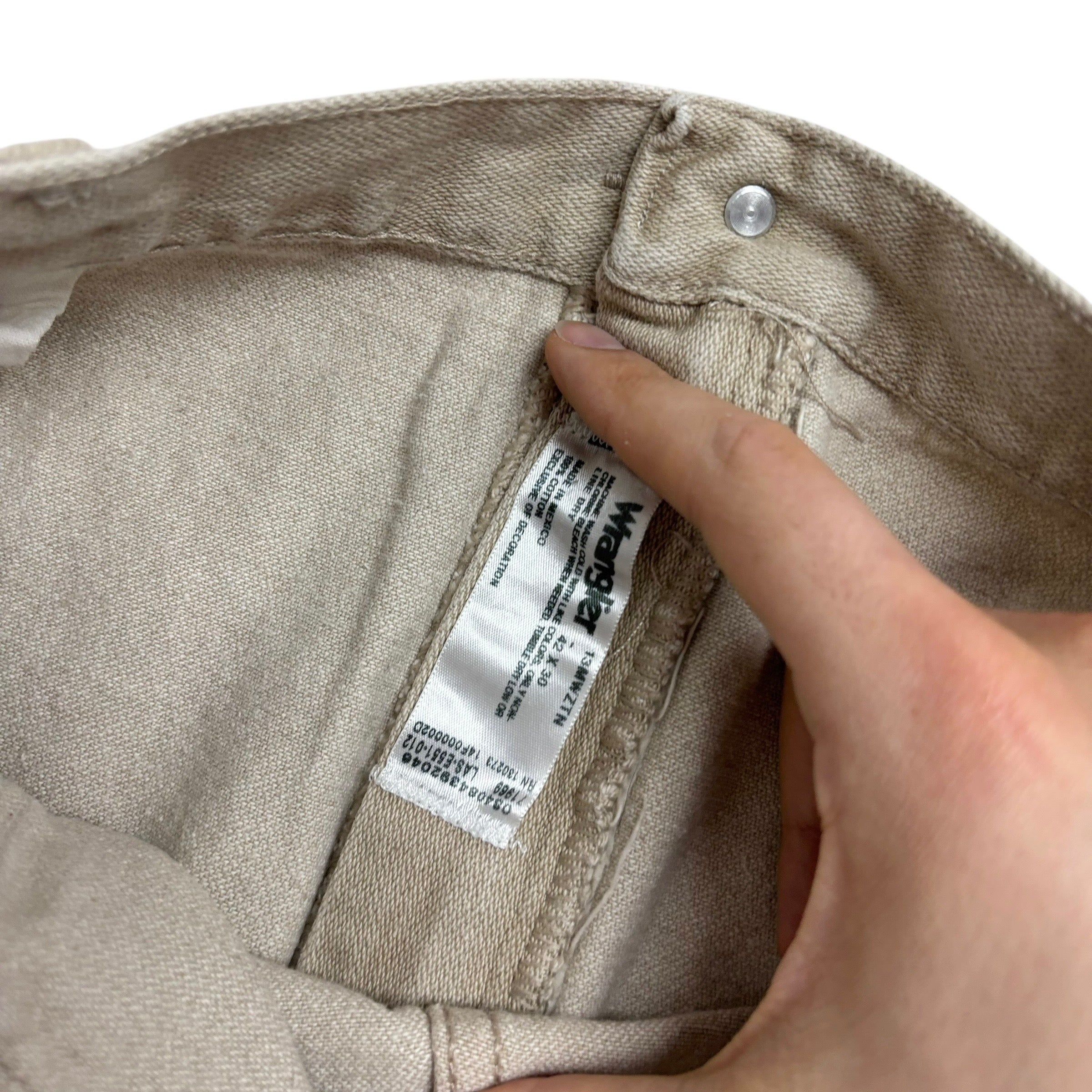 Wrangler Jeans Cowboy Cut W42 L30 Mens Cream 13MWZ Original Fit Denim (F)