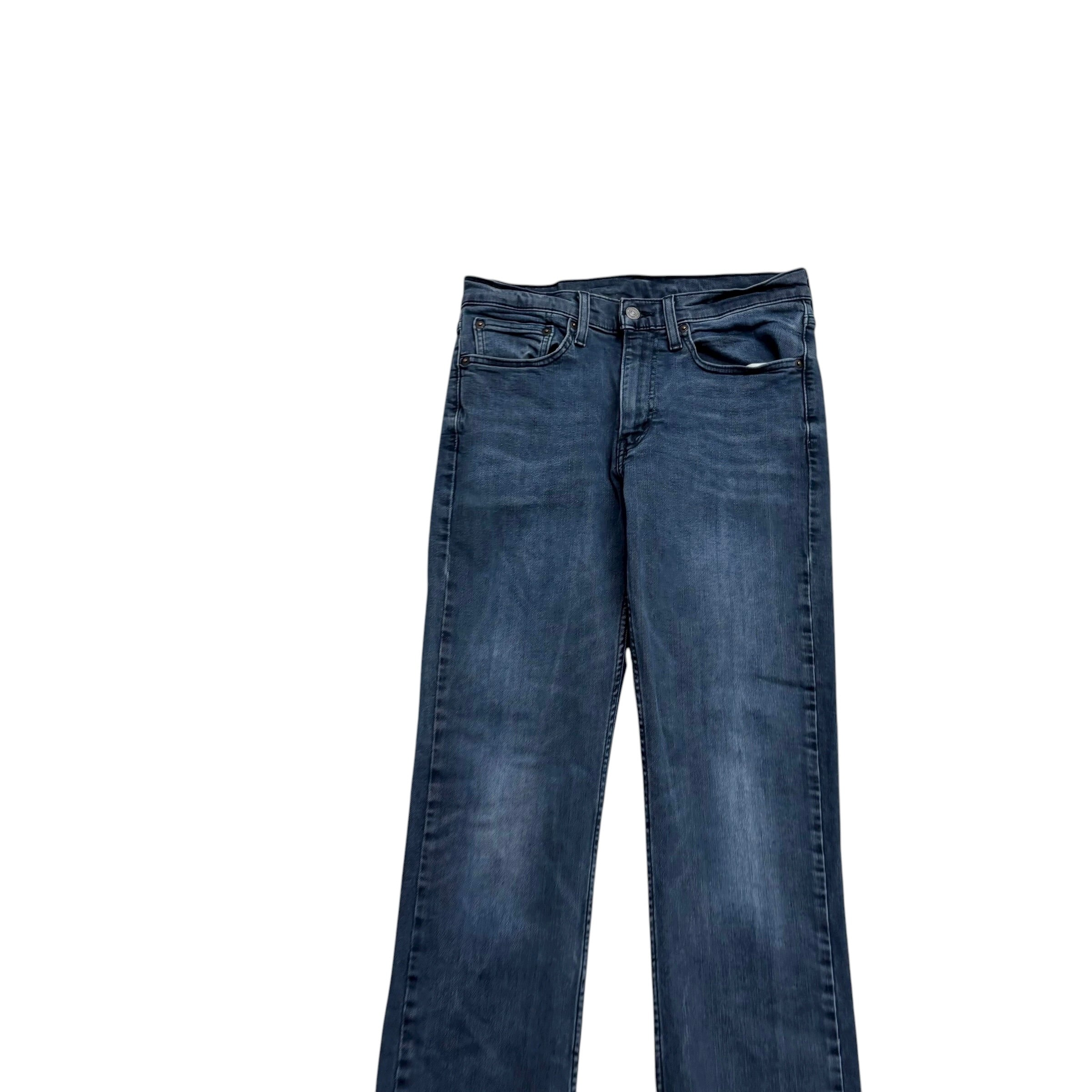 Levis 514 Jeans W30 L31 Mens Navy Blue Slim Straight Fit Stretch Denim