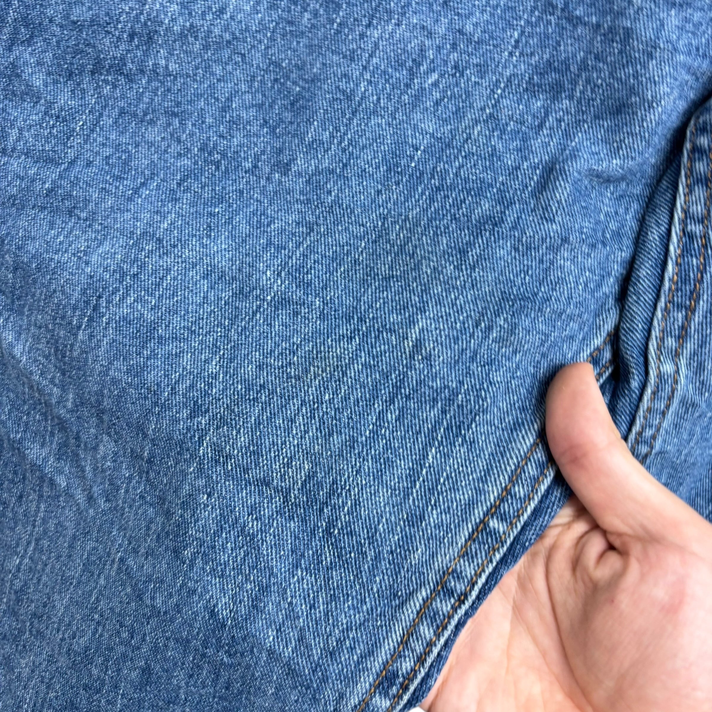 Lee Jeans W42 L30 Mens Mid Blue Regular Straight Fit Denim