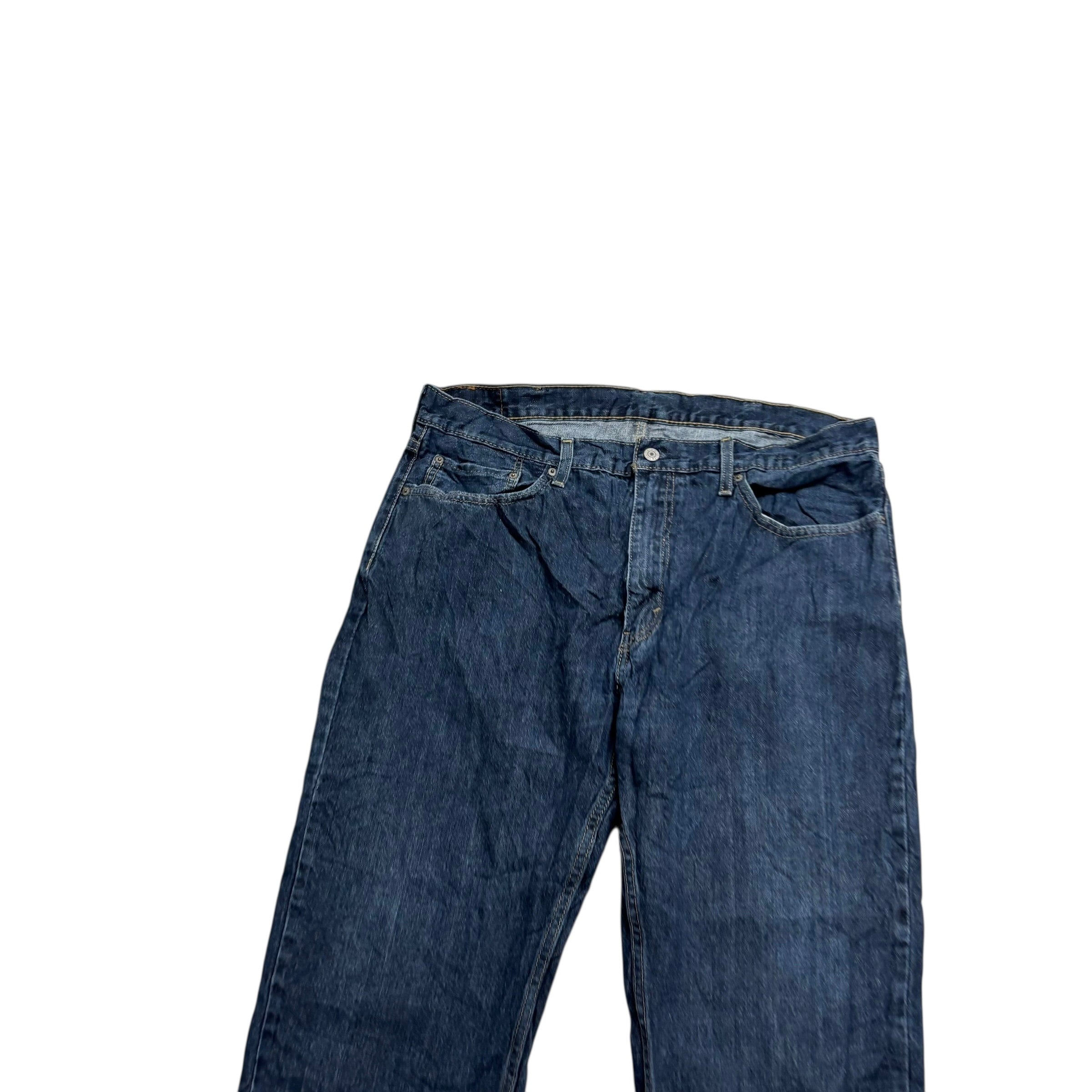 Levis 559 Jeans W38 L30 Mens Dark Blue Baggy Relaxed Straight Fit Denim (E)