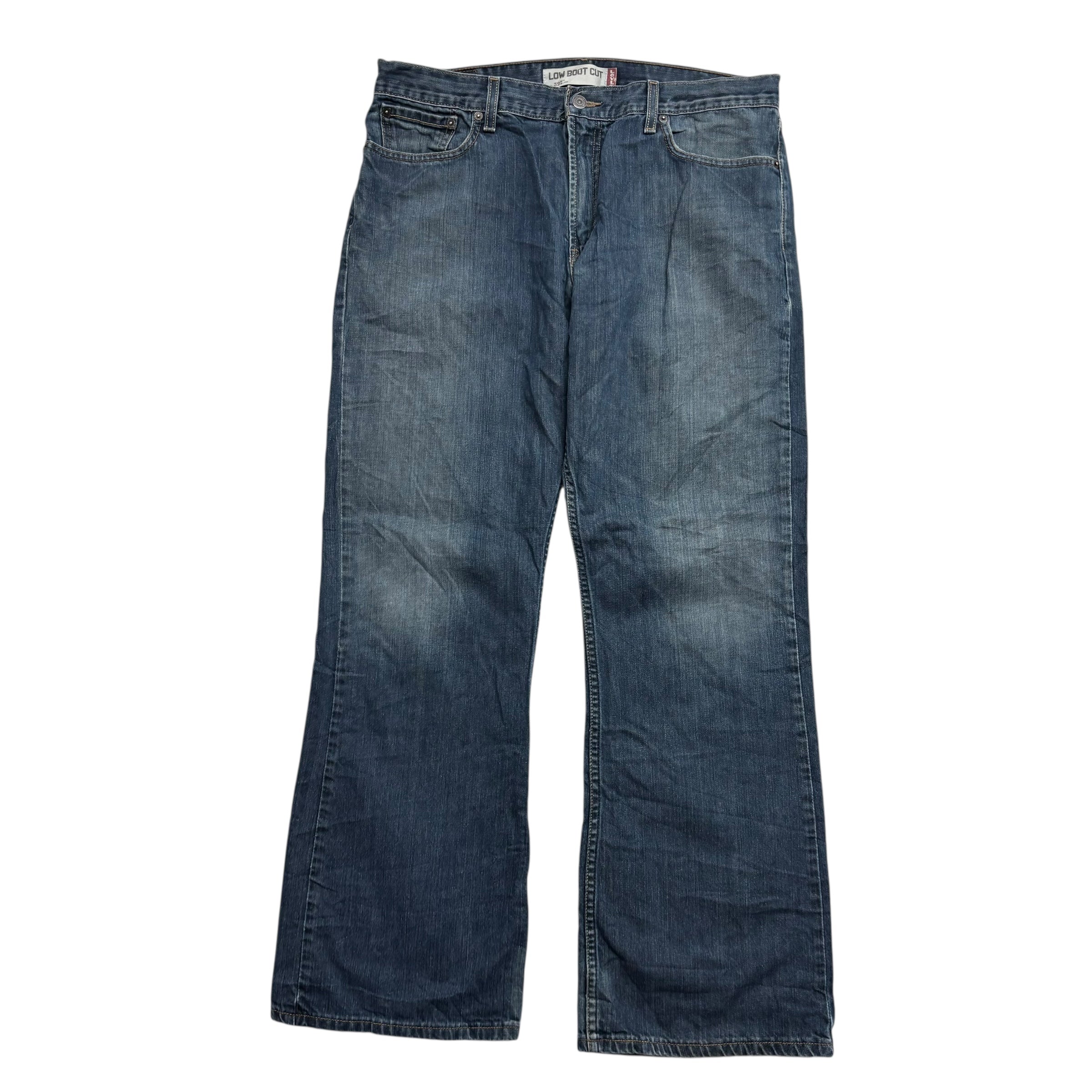 Levis 527 Jeans W36 L32 Mens Dark Blue Low Bootcut Fit Vintage Denim