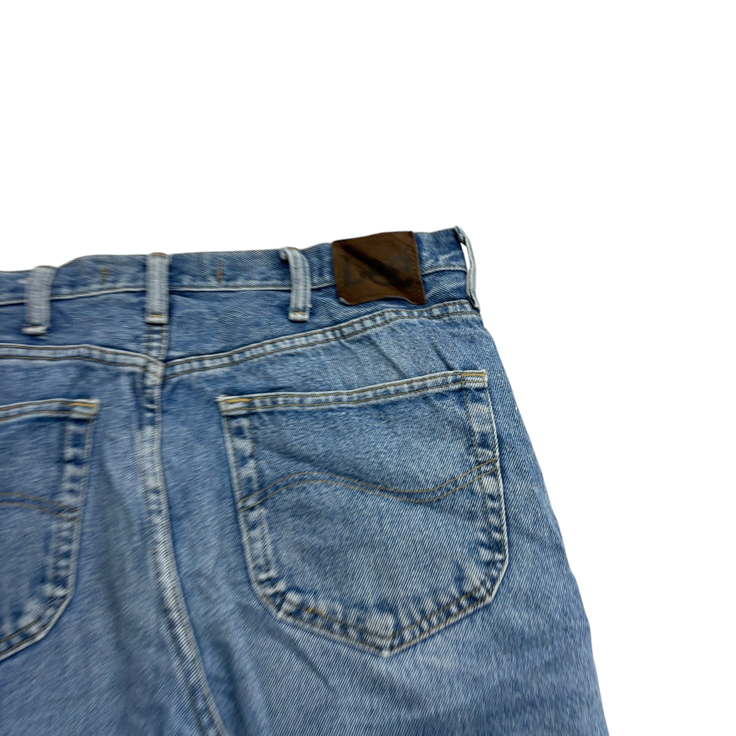 Lee Jeans W34 L32 Mens Light Blue Relaxed Straight Fit Vintage Denim