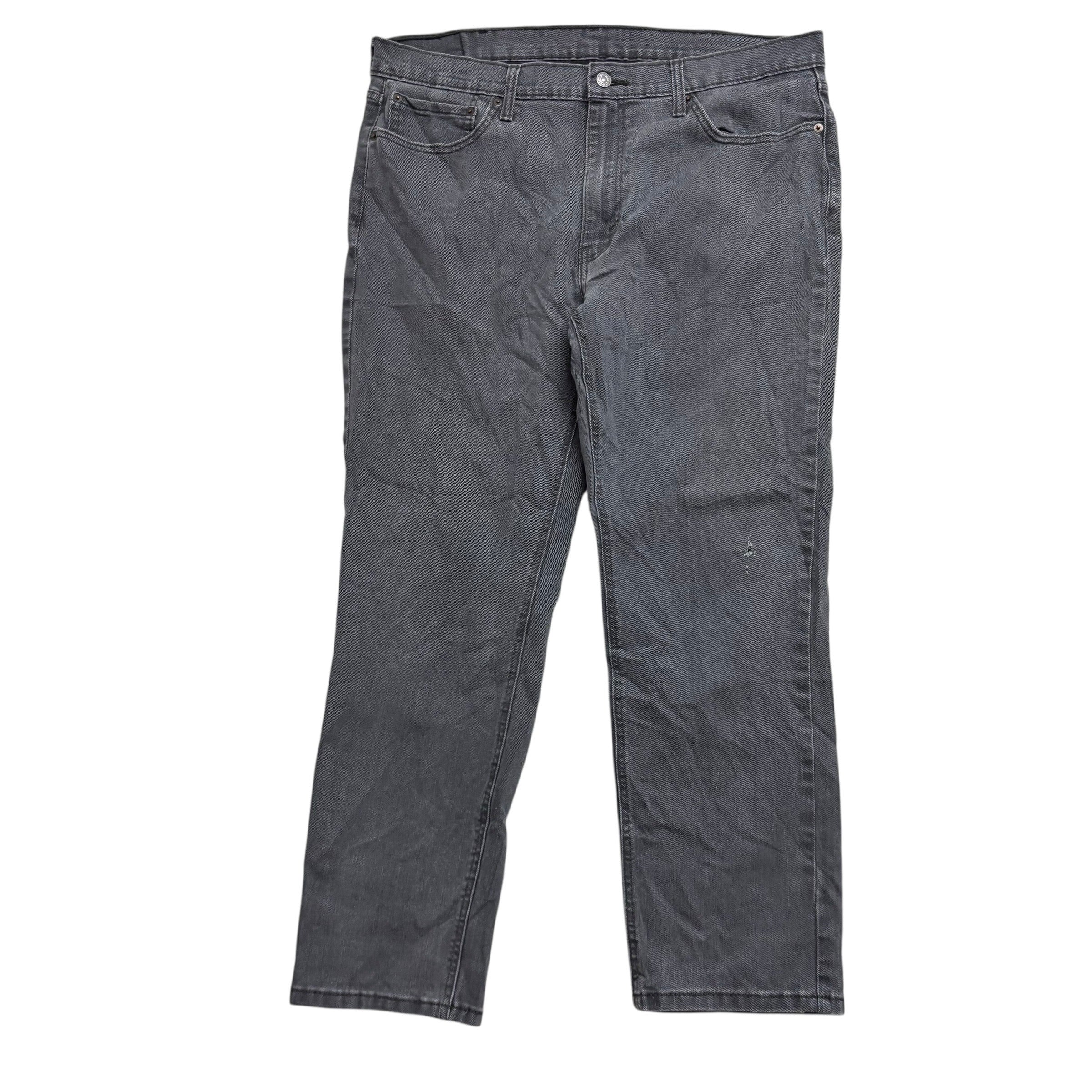 Levis 541 Jeans W38 L30 Mens Grey Athletic Tapered Fit Stretch Denim (F)