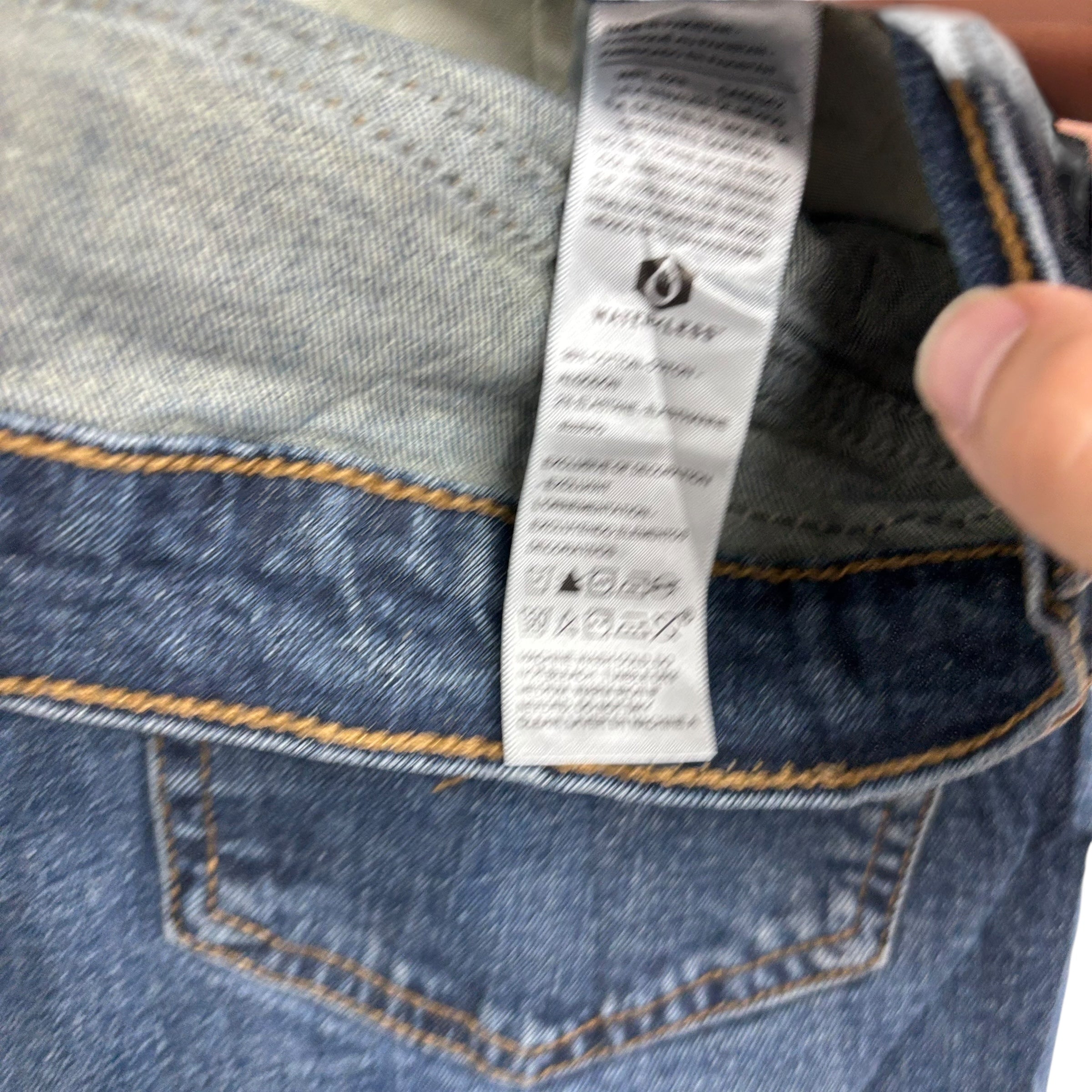 Levis Signature Jeans W34 L32 Mens Mid Blue Regular Straight Fit Stretch (E)
