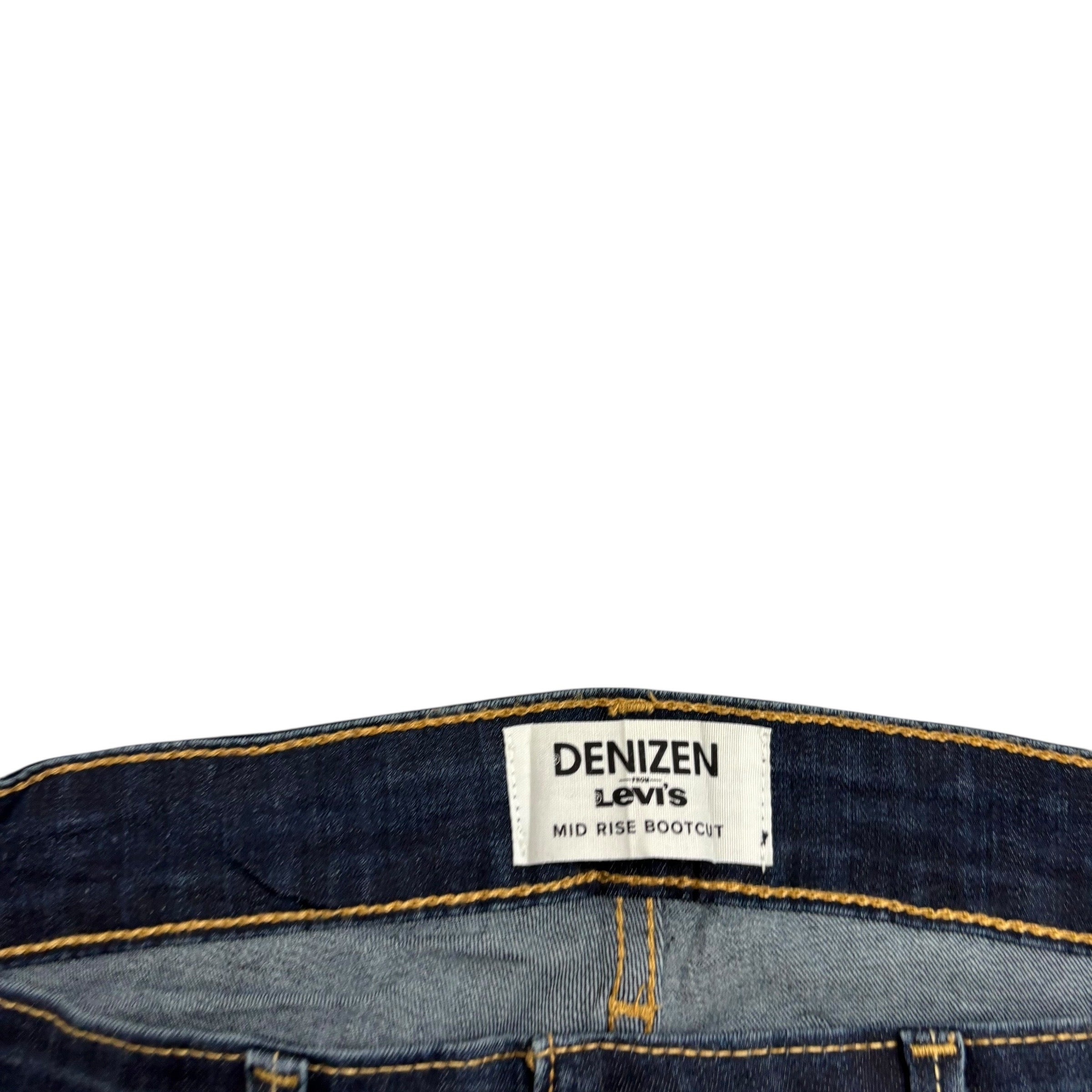 Levis Denizen Jeans W33 L27 Womens Mid Rise Bootcut Dark Blue Stretch (E)