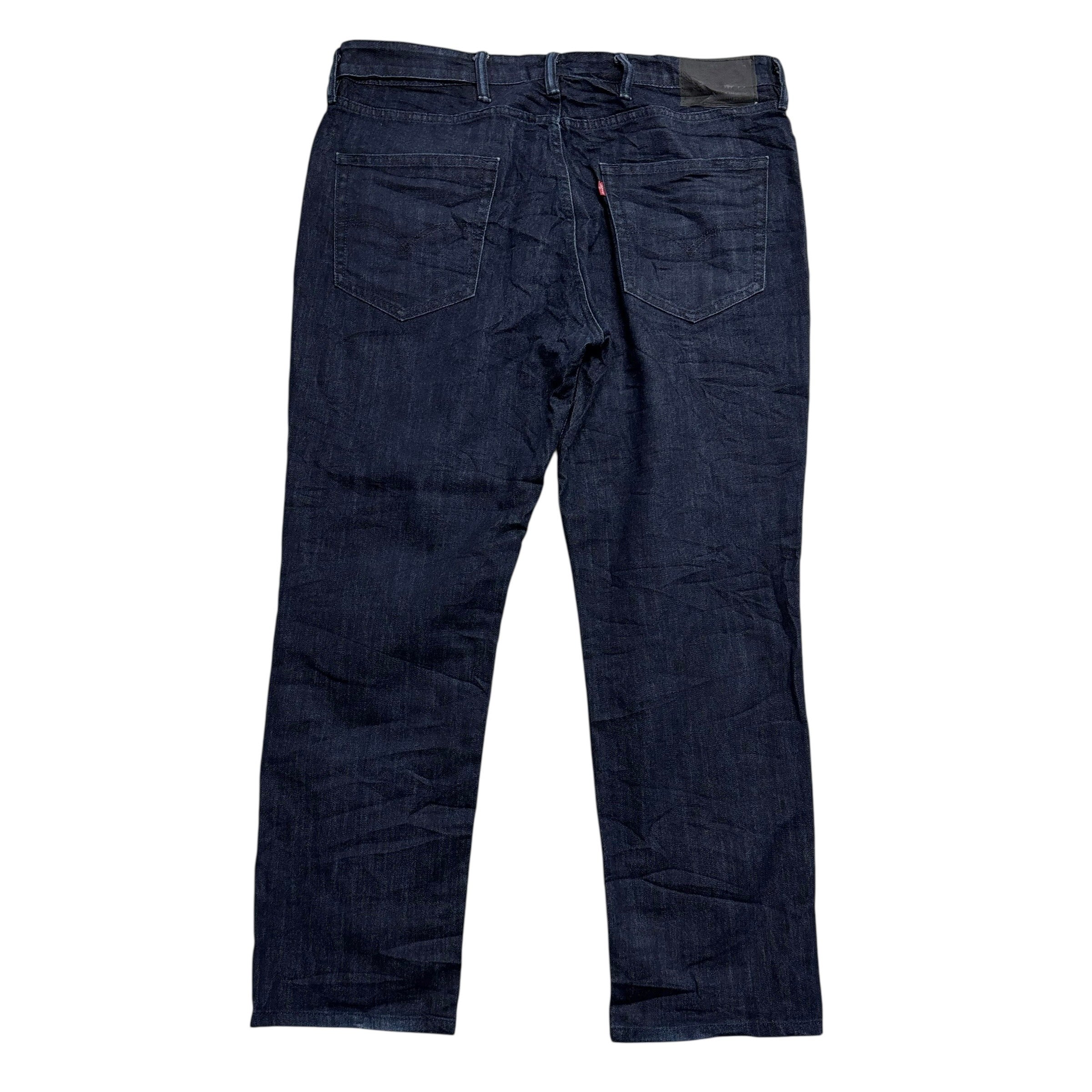 Levis Commuter Jeans W38 L30 Mens Navy Blue Straight Fit Stretch Denim (E)