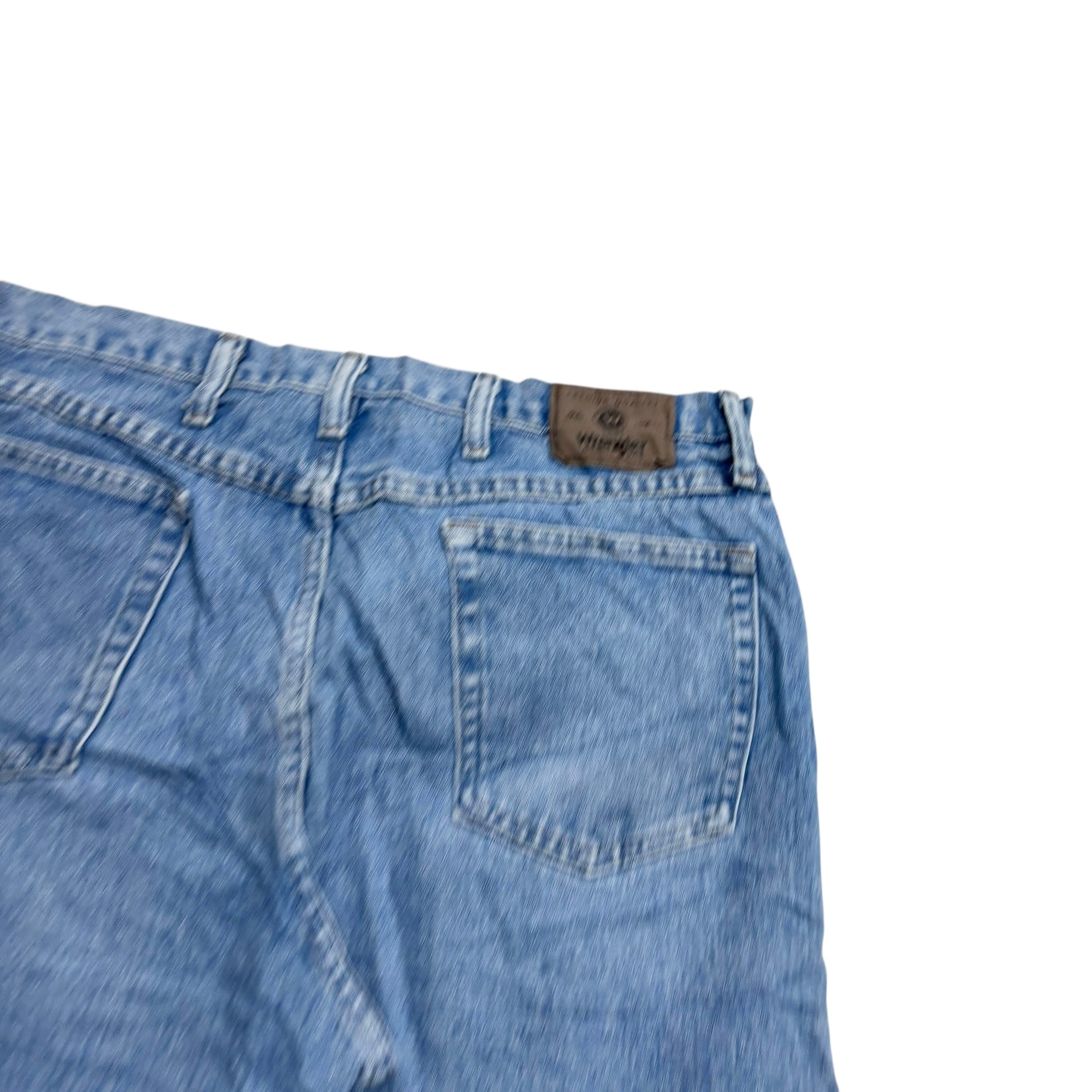 Wrangler Jeans W38 L29 Mens Light Blue Regular Straight Fit Denim