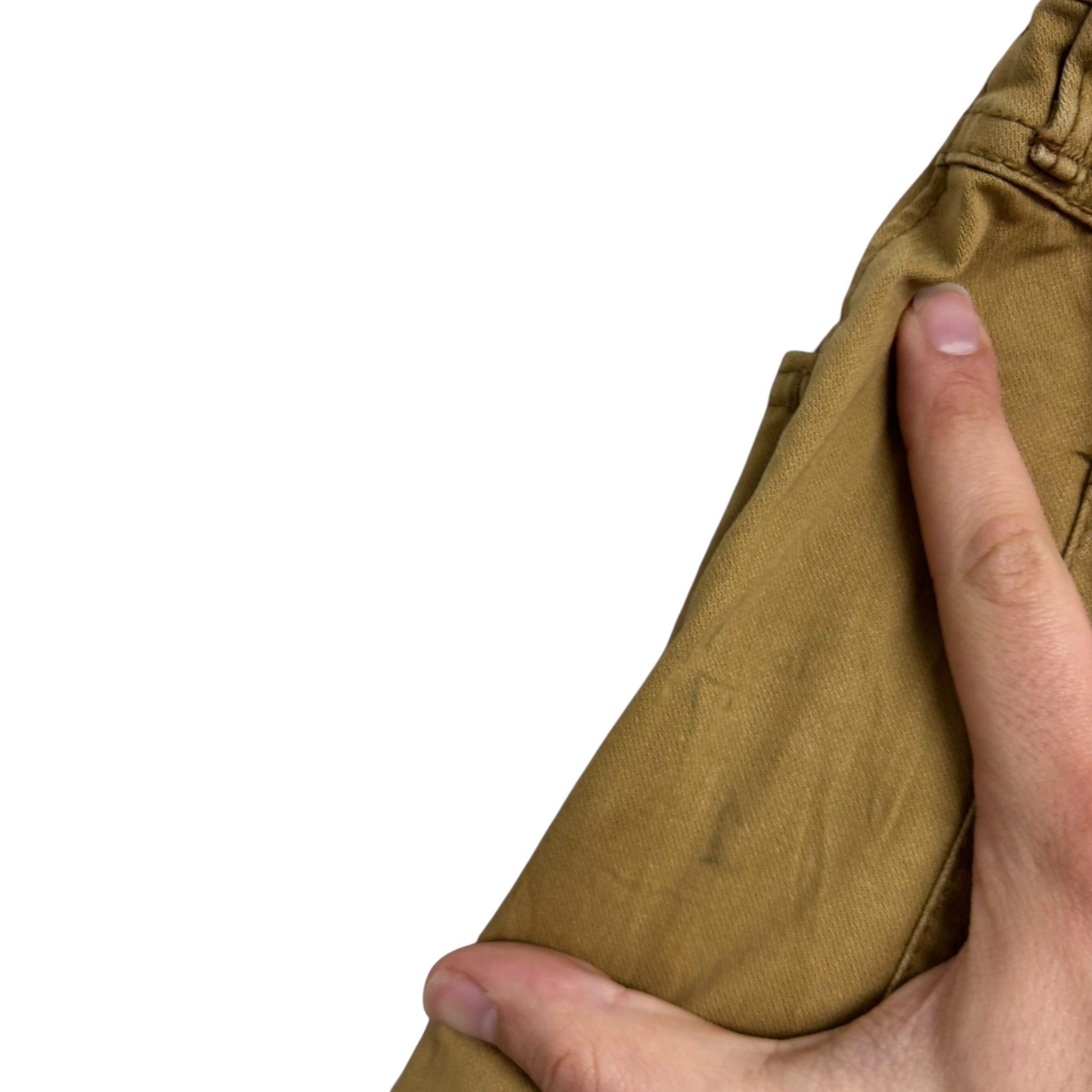 Wrangler Trousers W42 L30 Mens Beige Regular Straight Fit Stretch Pants
