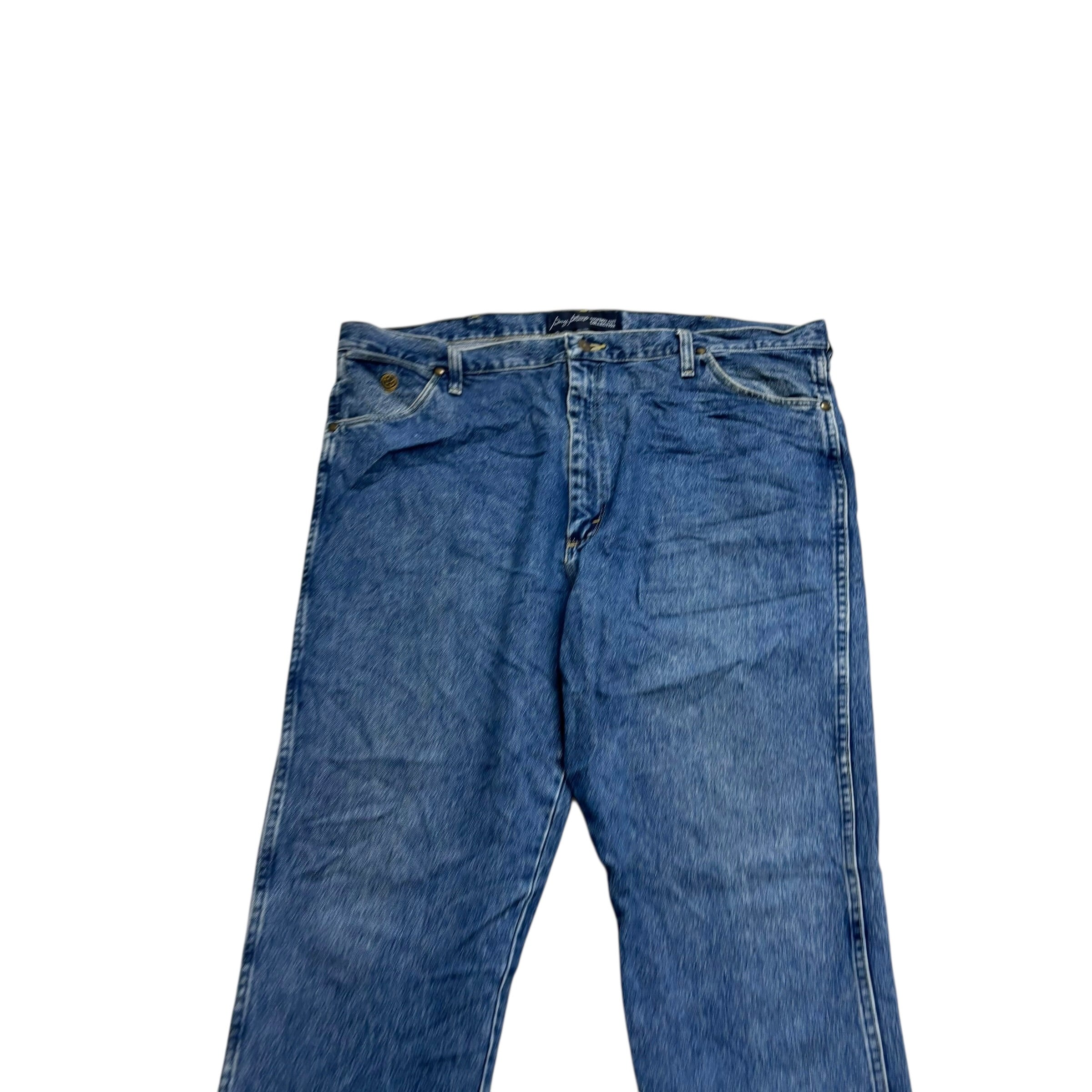 Wrangler Jeans Cowboy Cut W42 L33 Mens Mid Blue 13MG Regular Fit Denim