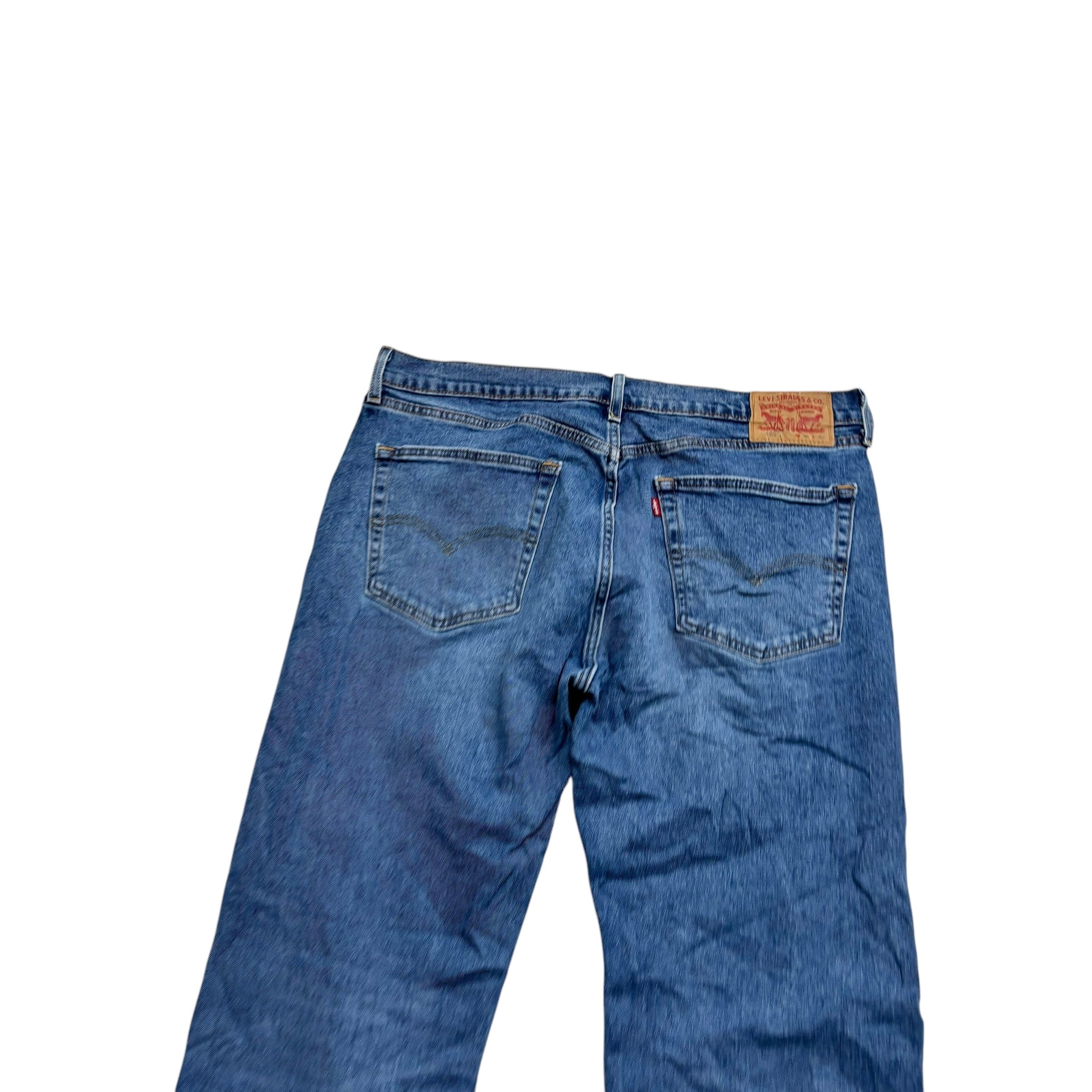 Levis 505 Jeans W36 L32 Mens Mid Blue Regular Straight Fit Stretch Denim