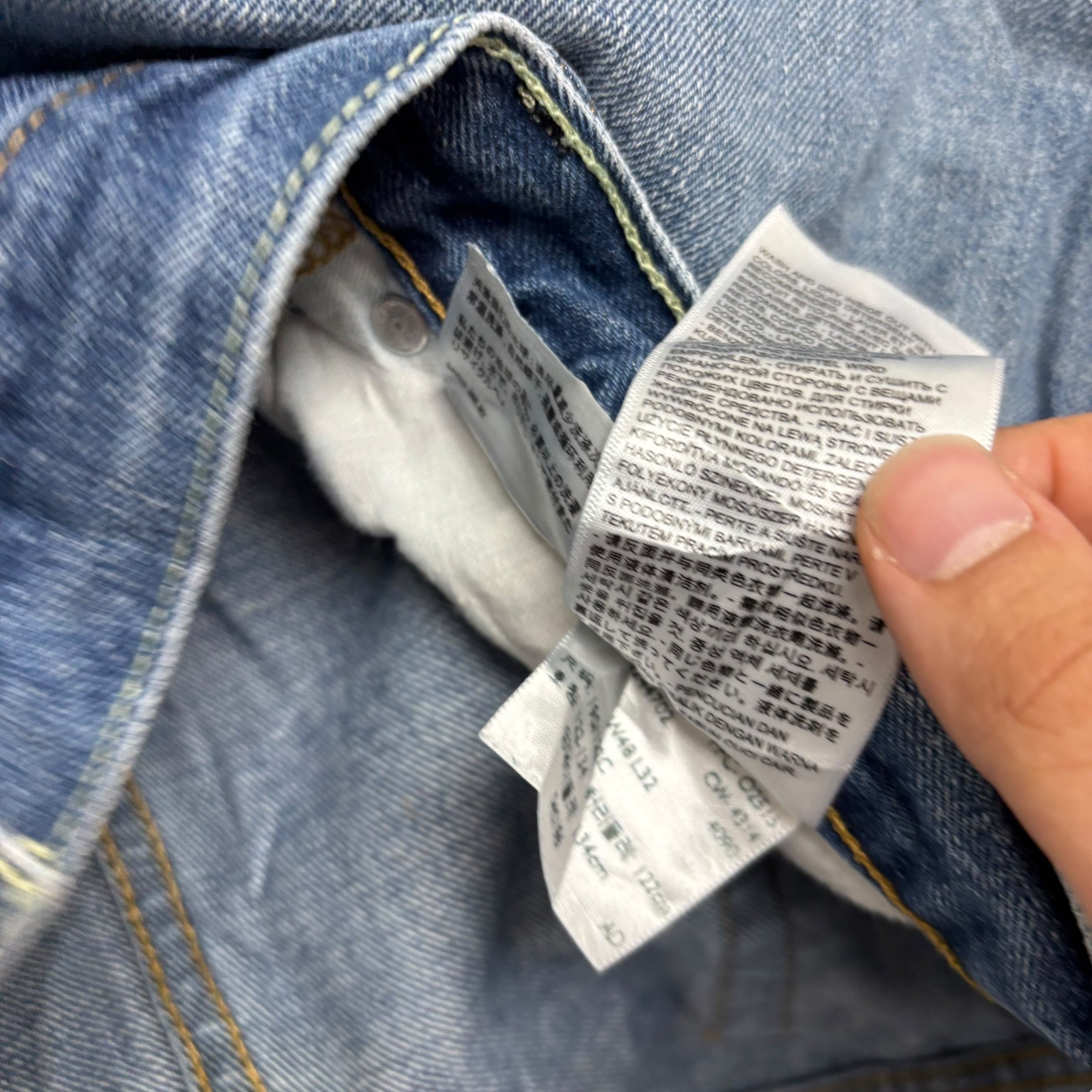 Levis 559 Jeans W48 L32 Mens Mid Blue Baggy Relaxed Straight Fit Denim