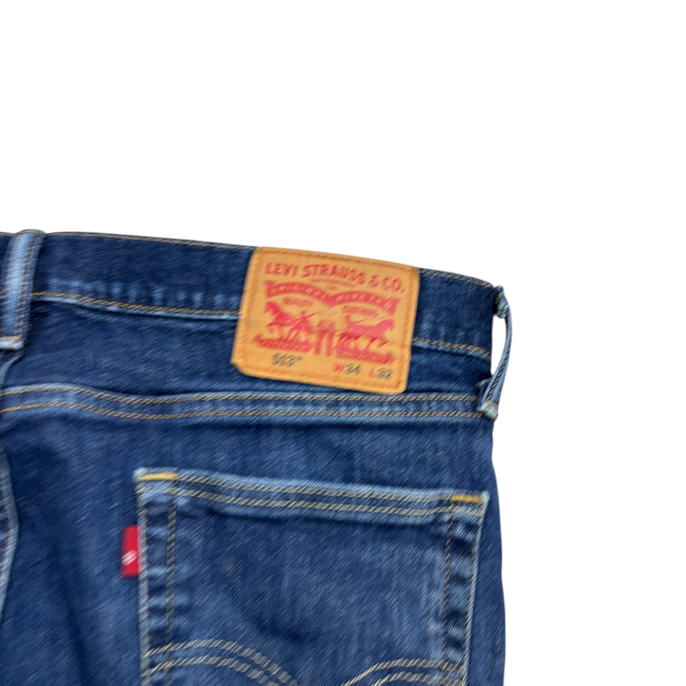 Levis 513 Jeans W34 L31 Mens Dark Blue Slim Straight Fit Stretch Denim
