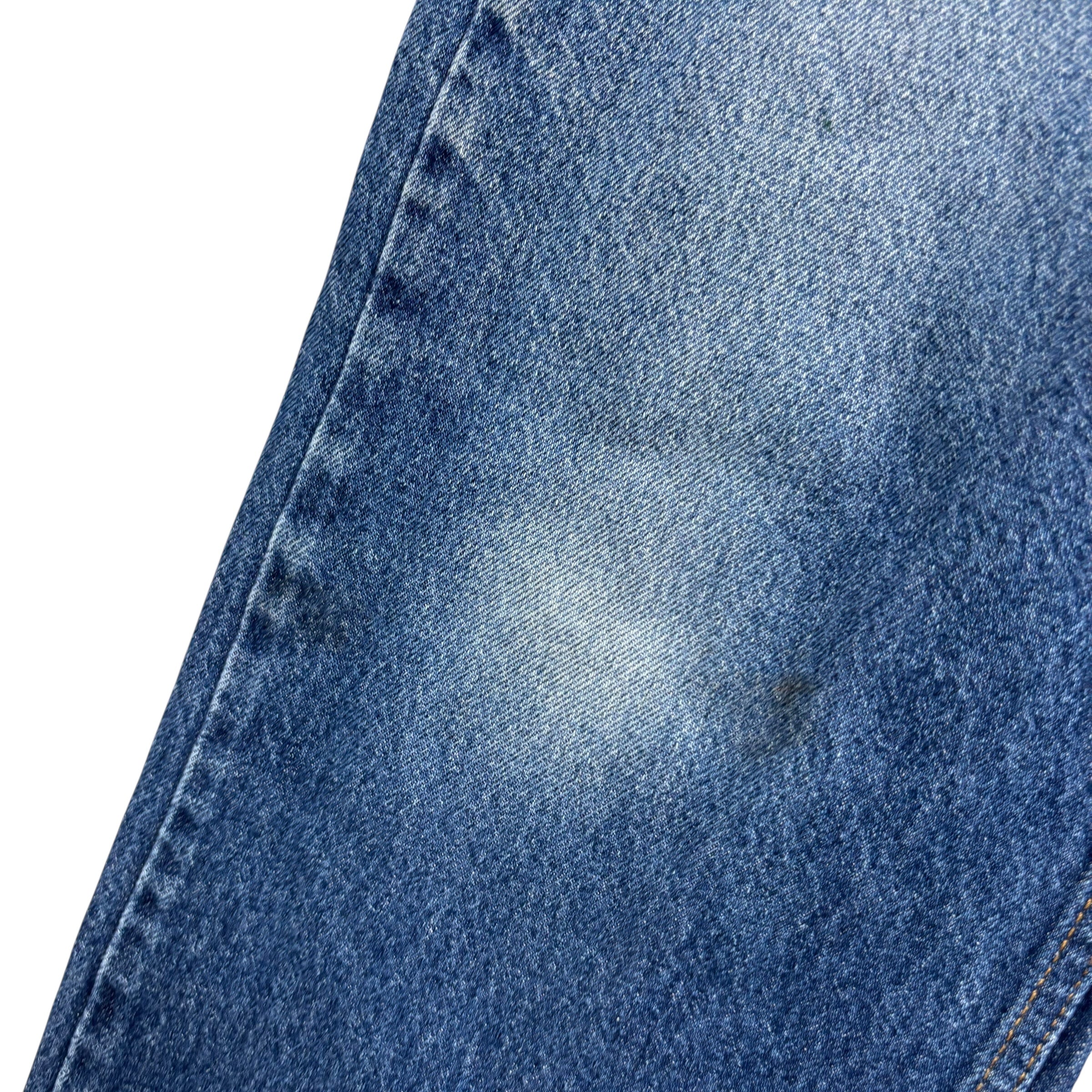 Levis 505 Jeans W40 L30 Mens Mid Blue Regular Straight Fit Vintage Denim (F)