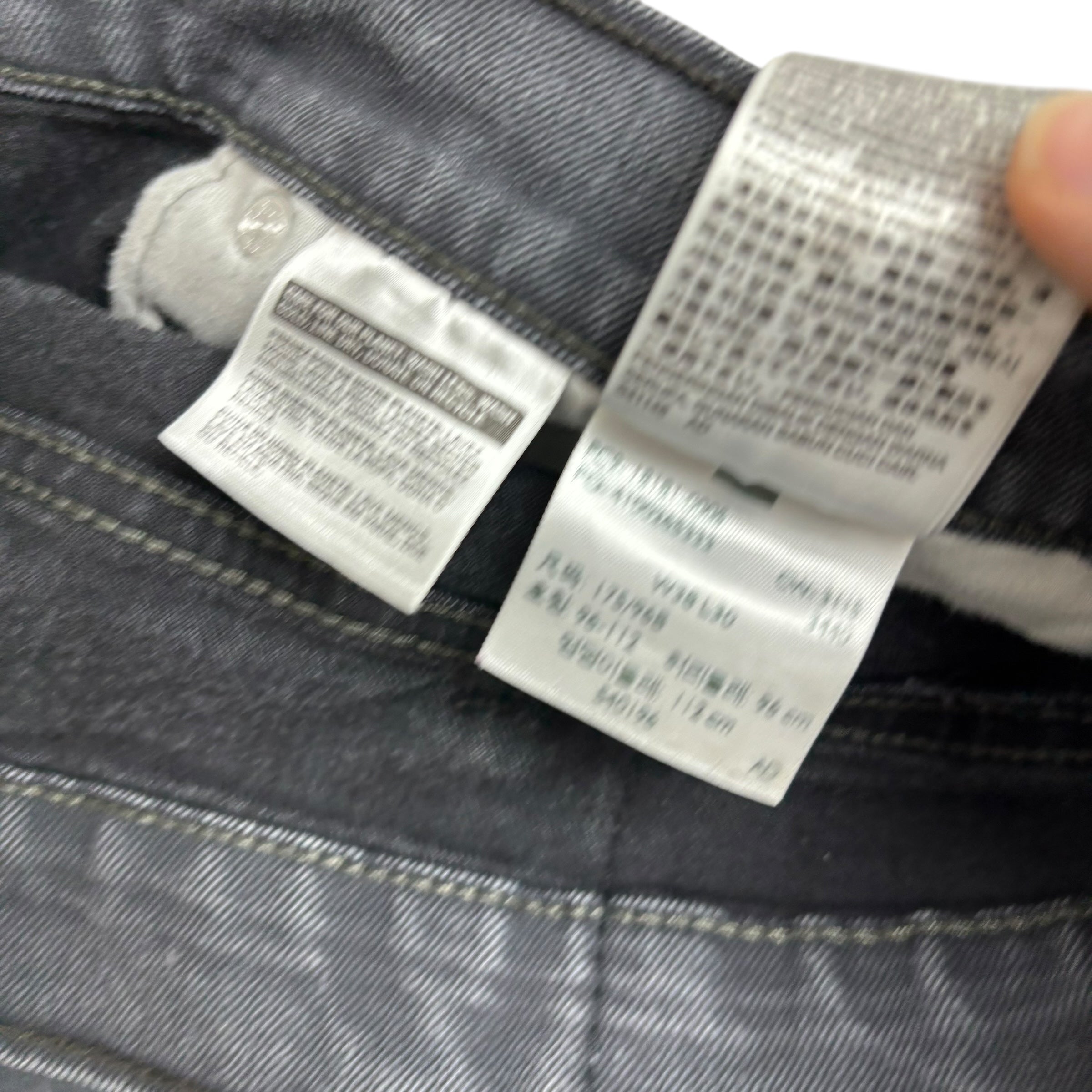 Levis 541 Jeans W38 L29 Mens Grey Athletic Tapered Fit Stretch Denim