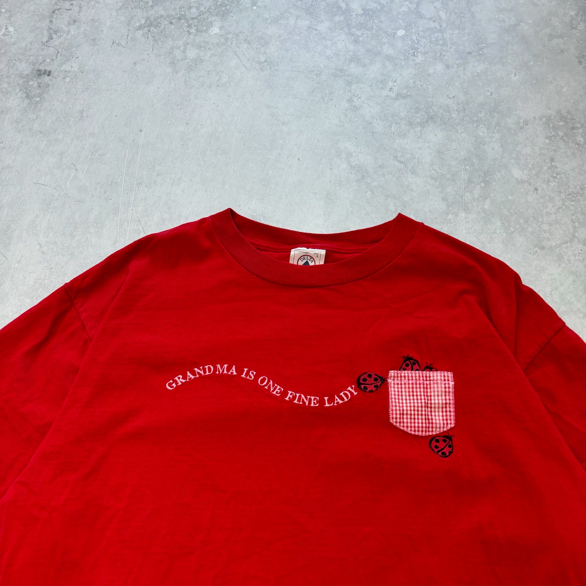 Vintage T Shirt Mens Large Red Graphic Print 90s USA (E)